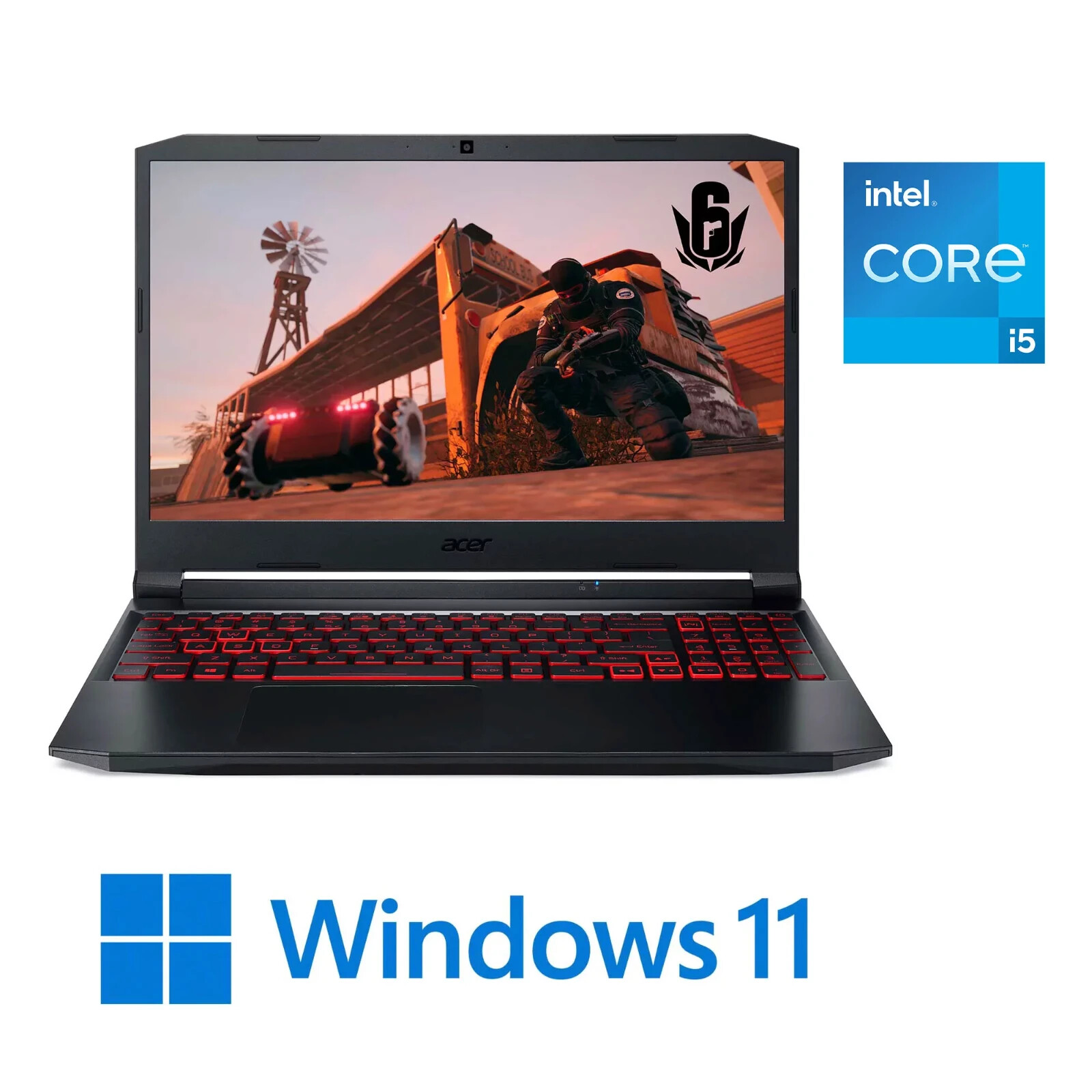 Acer Nitro 5 AN515-57 15.6″ (256GB SSD, Intel Core i5 11th Gen., 2.70 GHz, 8GB,