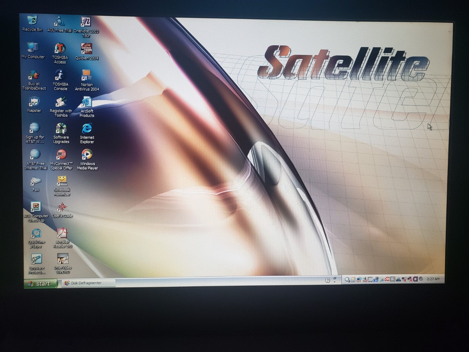 Toshiba Satellite A75-S206 15.4″ Intel Pentium 4 2.8GHZ 1GB Ati 9100 40GB WinXP