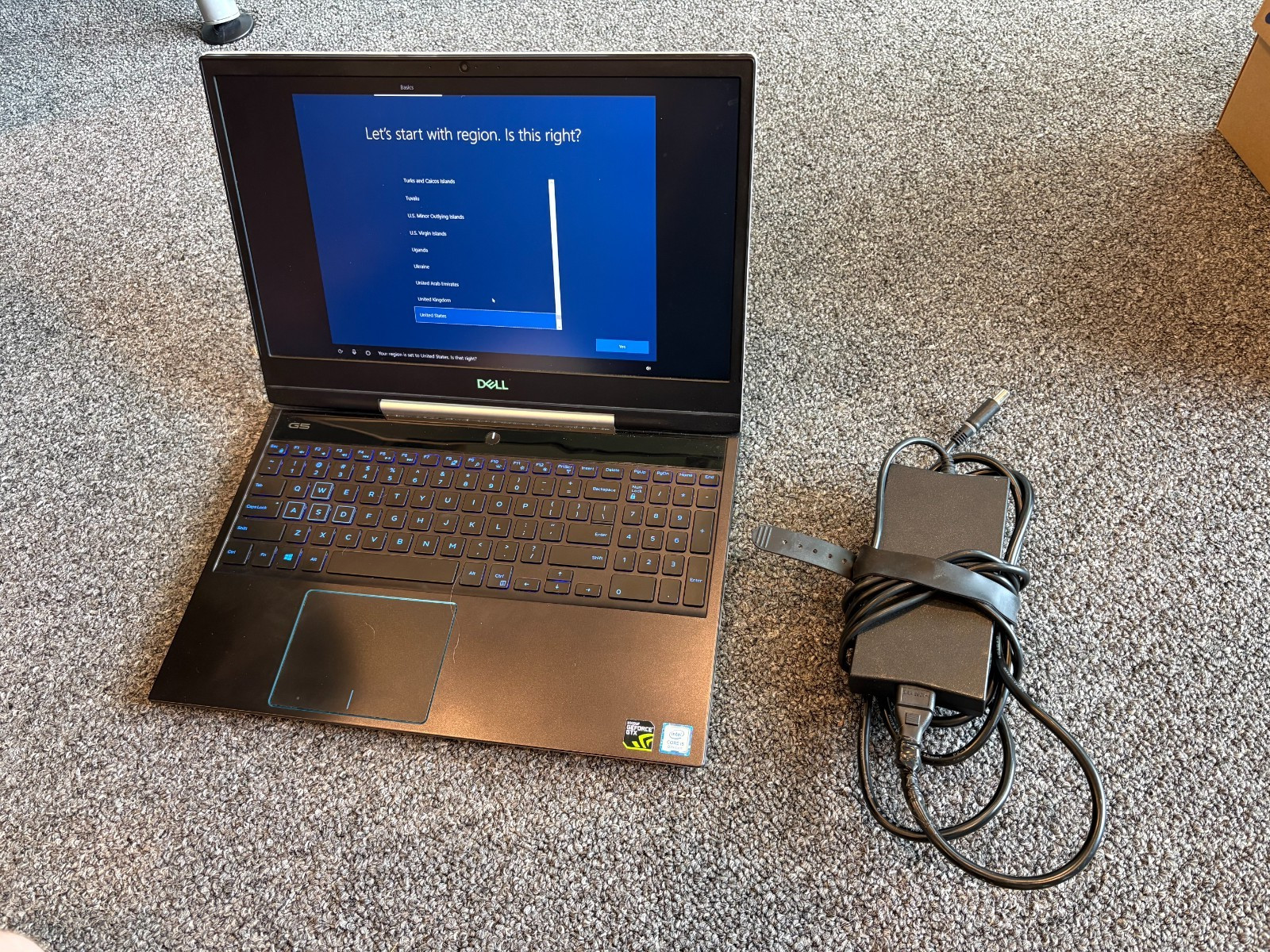 Dell G5 5590 15.6″ White Gaming Laptop GTX 1050Ti 1TB HDD 128GB SSD Win10
