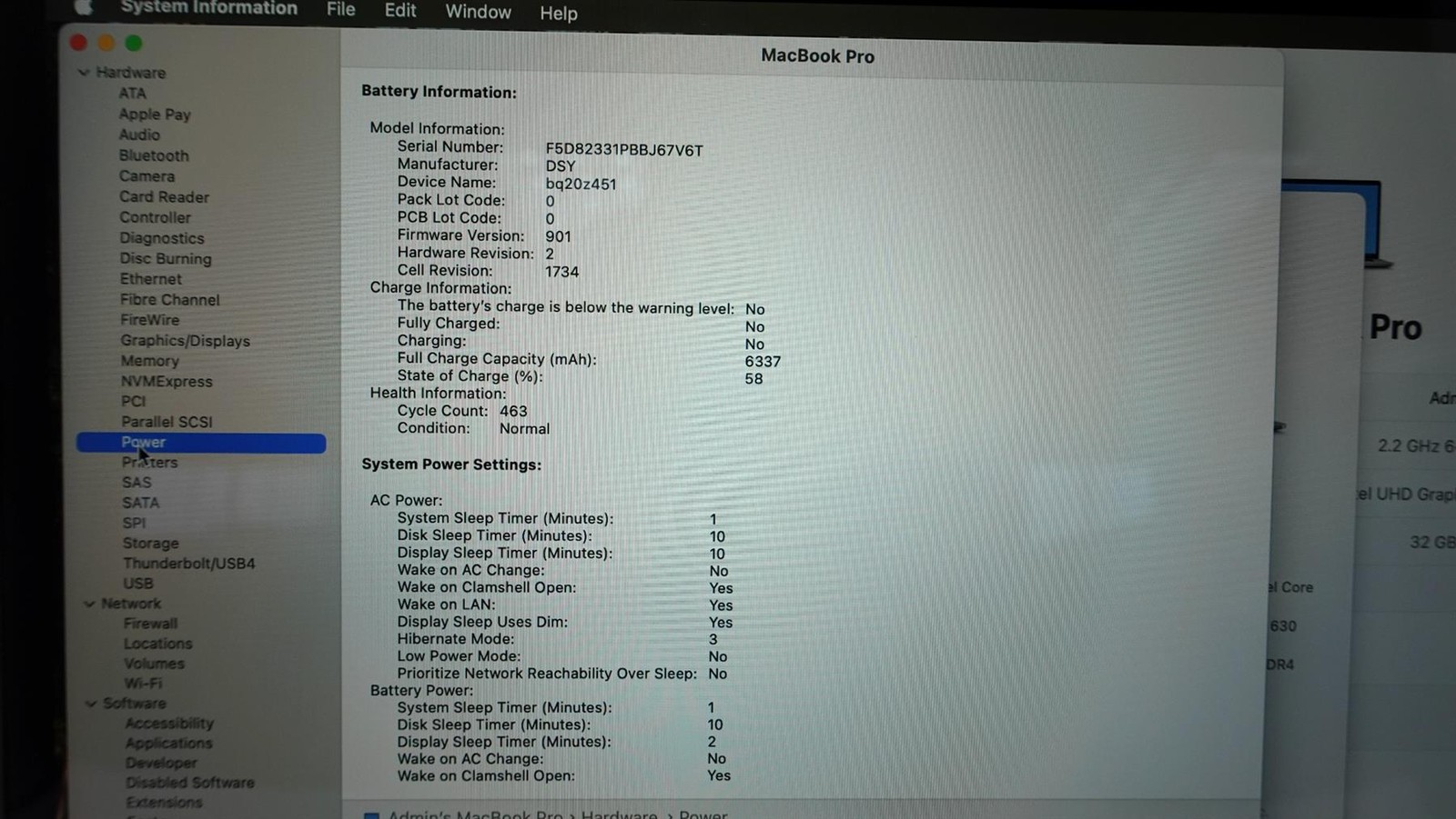 Apple MacBook Pro 2018 A1990 15.4″ Retina i7-8750H 32GB 256GB SSD Laptop
