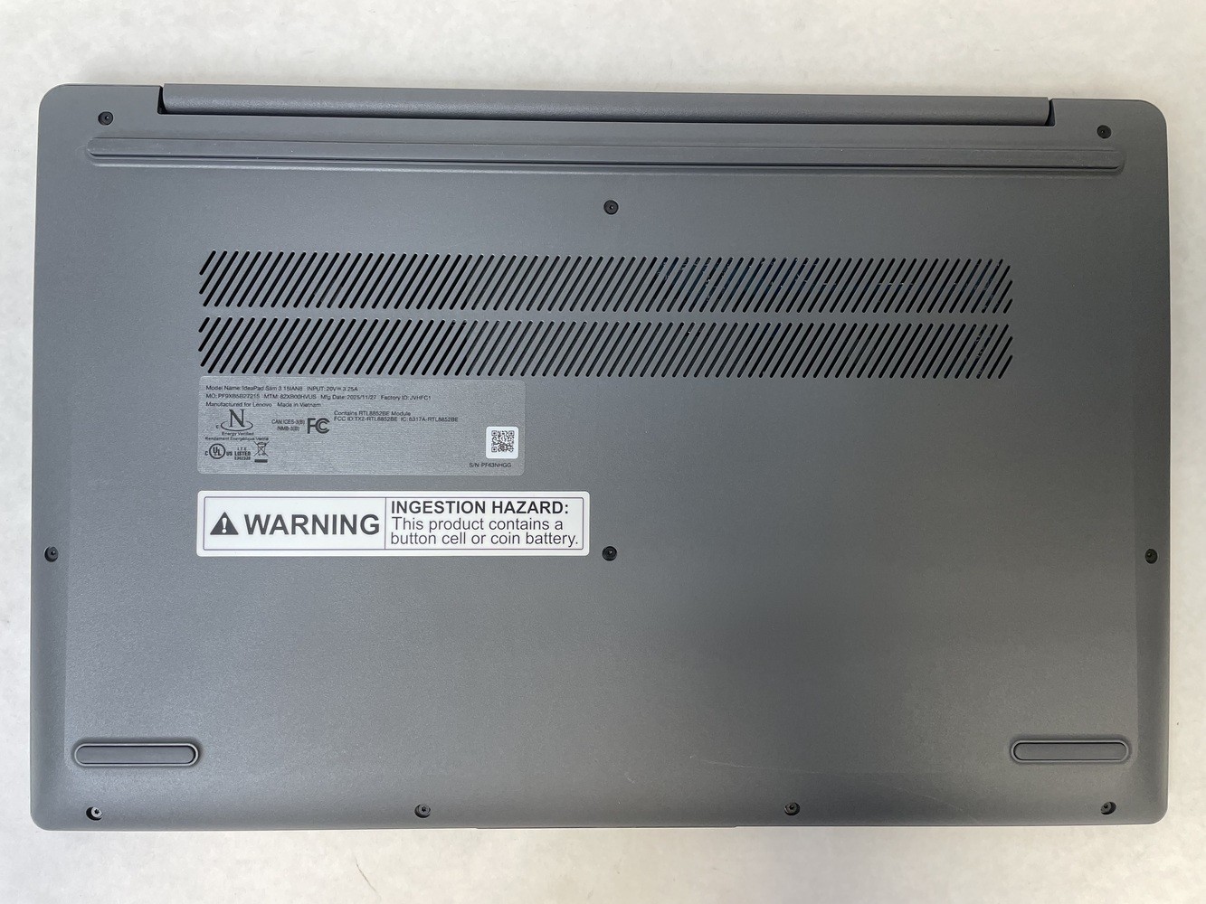 Lenovo Ideapad Slim 3 15IAN8 15.6″ 4GB RAM 128GB HDD Intel N100