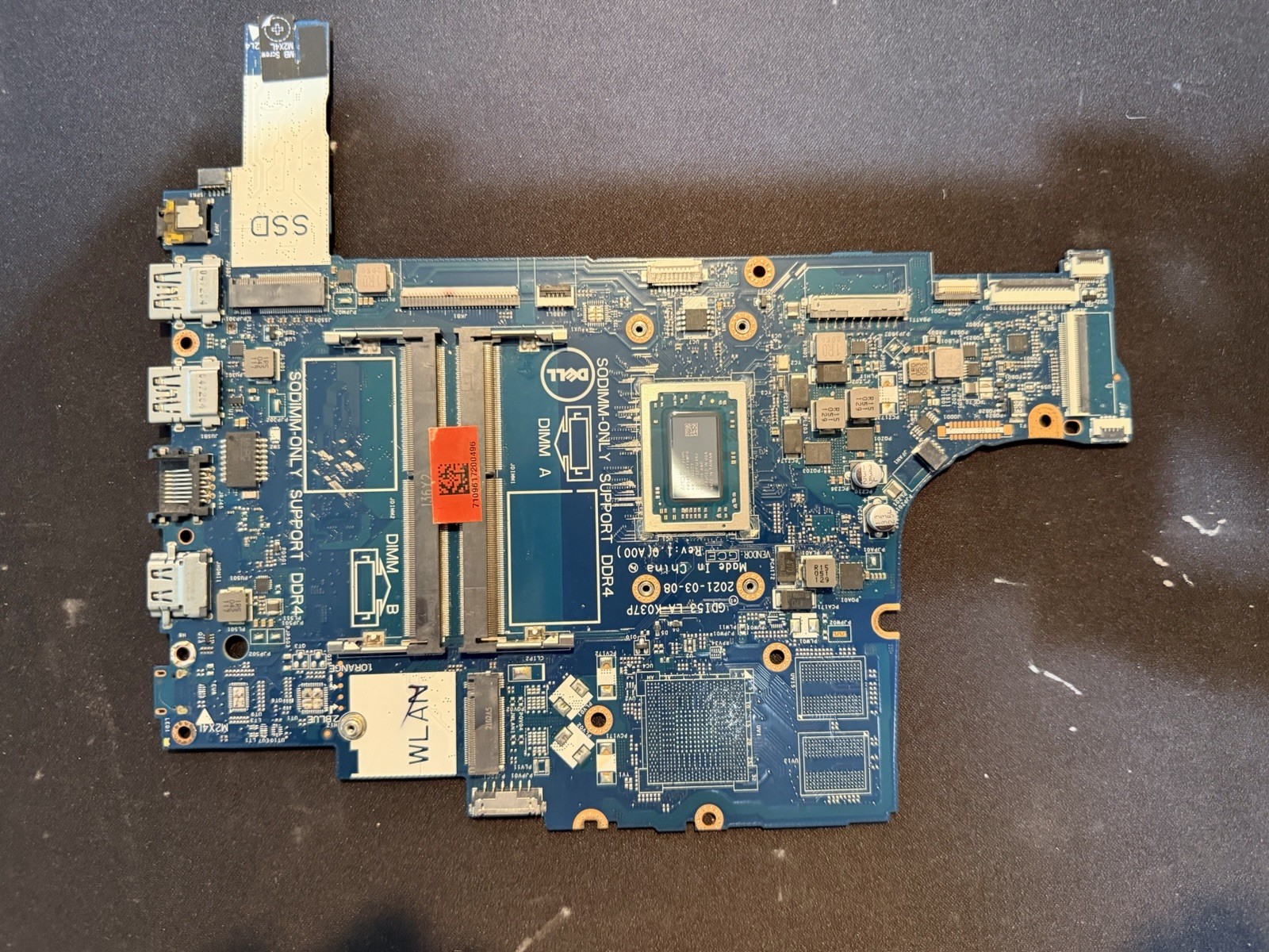READ Dell Inspiron 3505 RYZEN 5 3450U GDI53 LA-K037P Motherboard UNTESTED