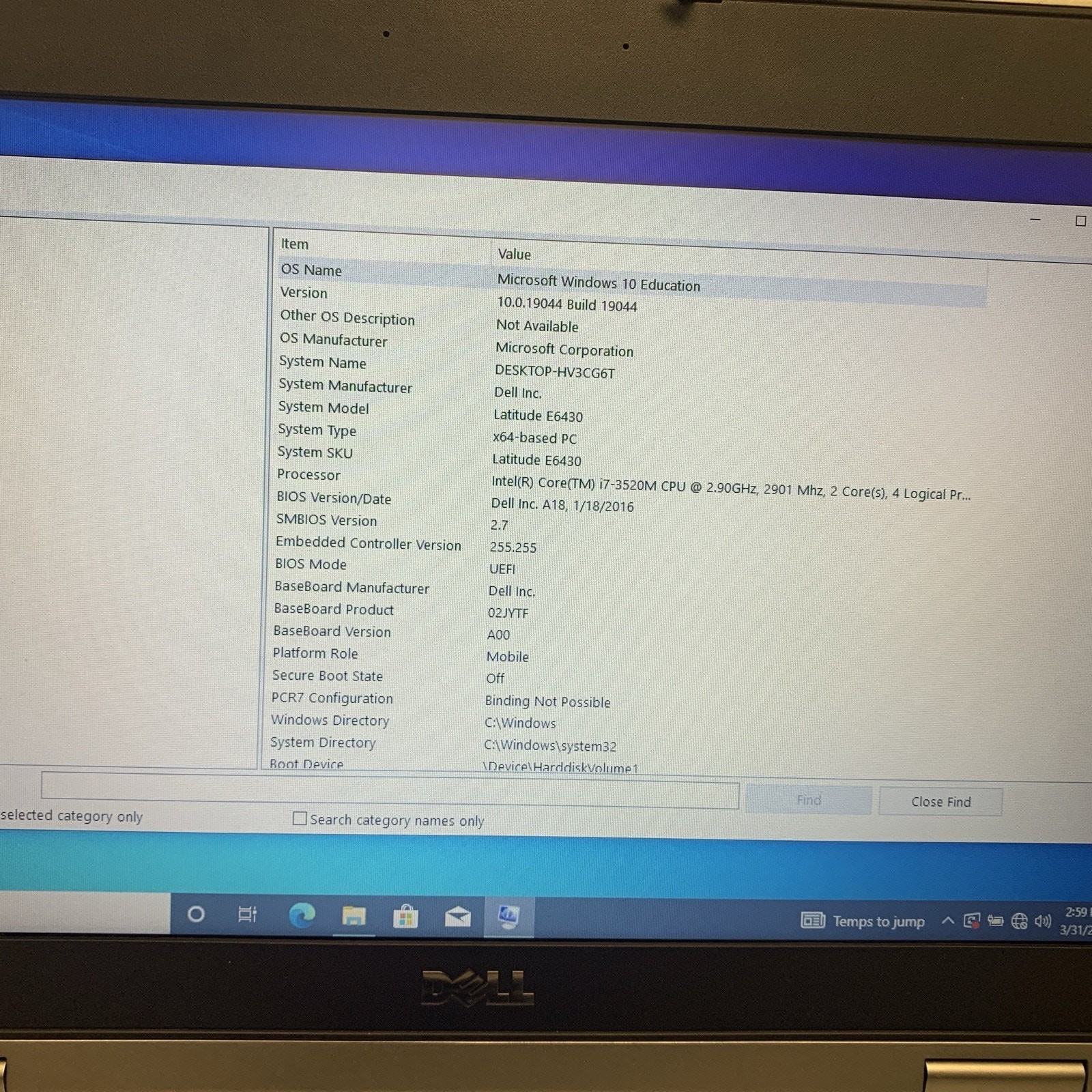 Dell Latitude E6430 Laptop i5-3380M 2,90GHz 8GB RAM 120GB SSD Wind 10 Education