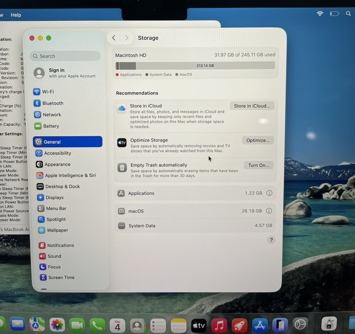 MACBOOK AIR 13″ WITH M4 A3240 SPACE GREY 16GB RAM 256GB SSD (CP2021699)