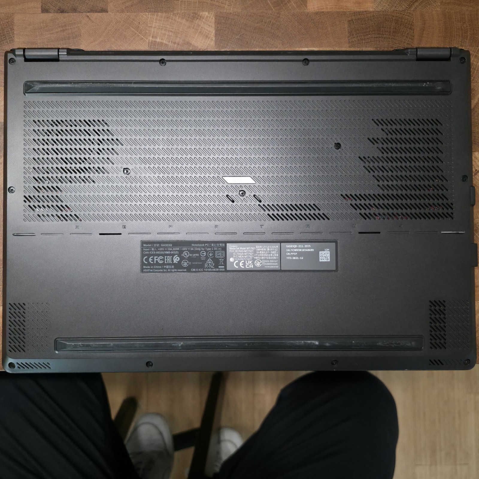 ASUS ROG Zephyrus G15 GA503 Gaming Laptop Gray Backlit Keyboard Wi-Fi HDMI