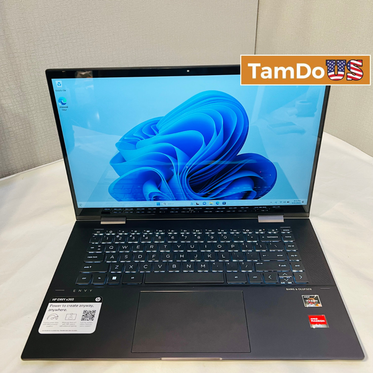 HP ENVY x360 2in1 Laptop, 15.6″ Touch, Ryzen 5 5625U, 8GB, 256GB SSD *Pls READ*