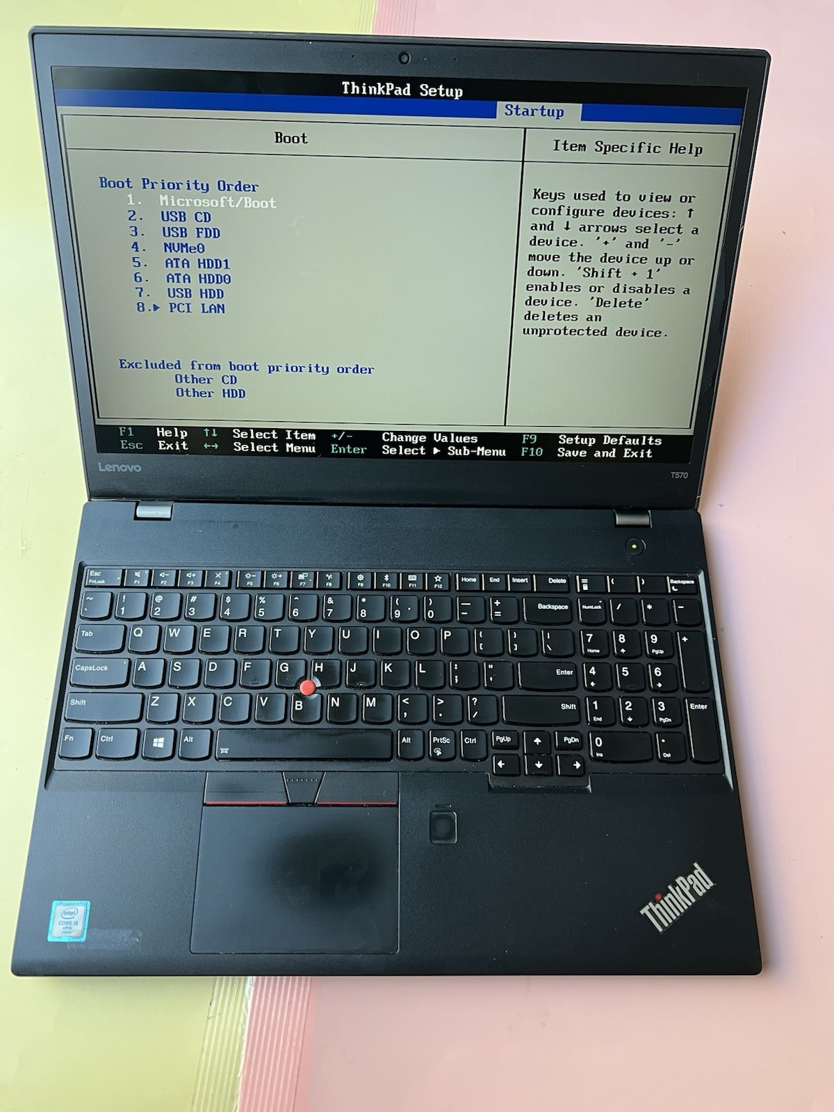 LENOVO THINKPAD T570 Core i5-6300U 8GB RAM 0GB HDD WEBCAM PARTS