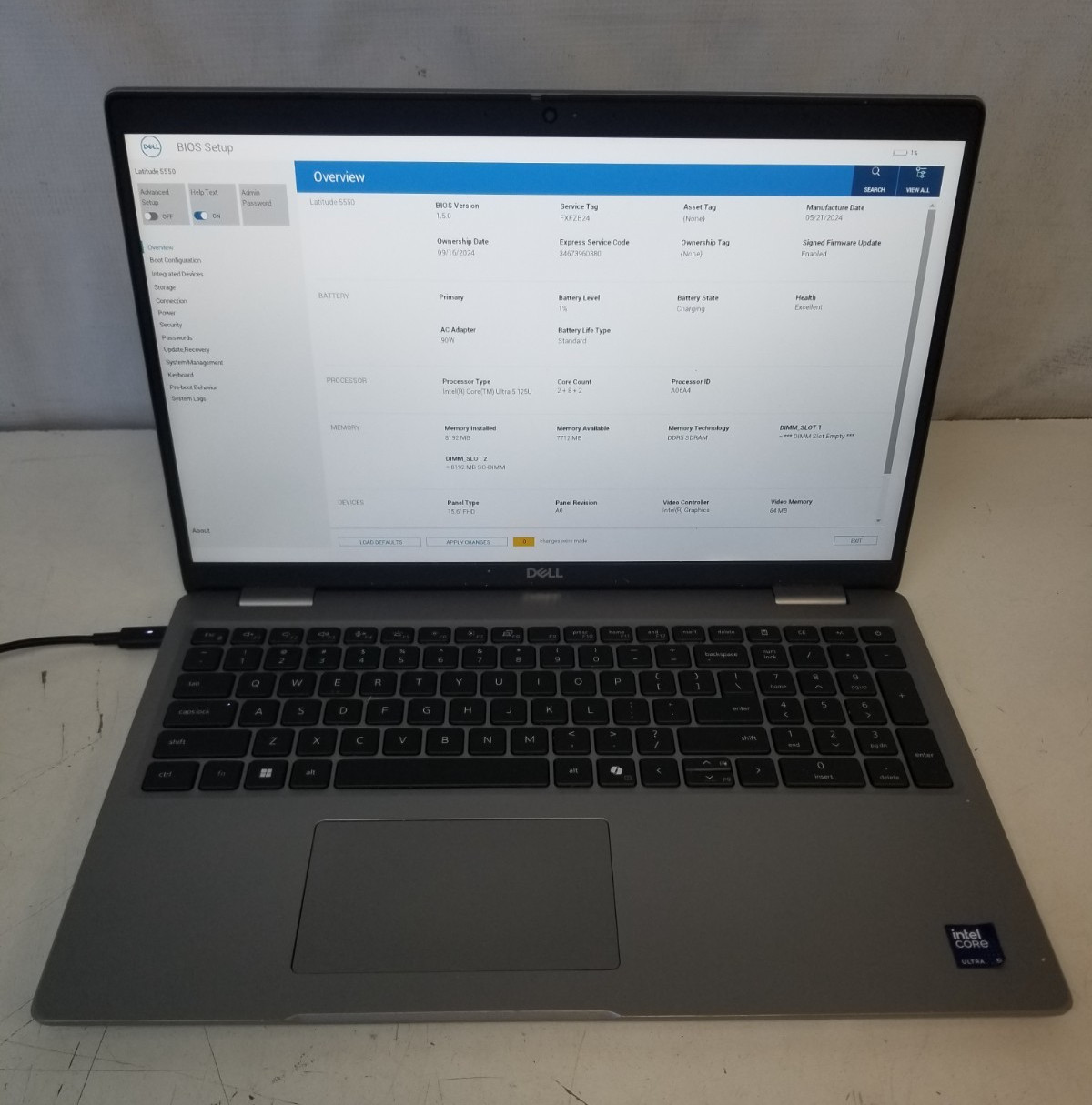Lot 2 Dell Latitude 5550 Intel Core Ultra 5 125U 8GB RAM / No SSD/ FREE DELIVERY
