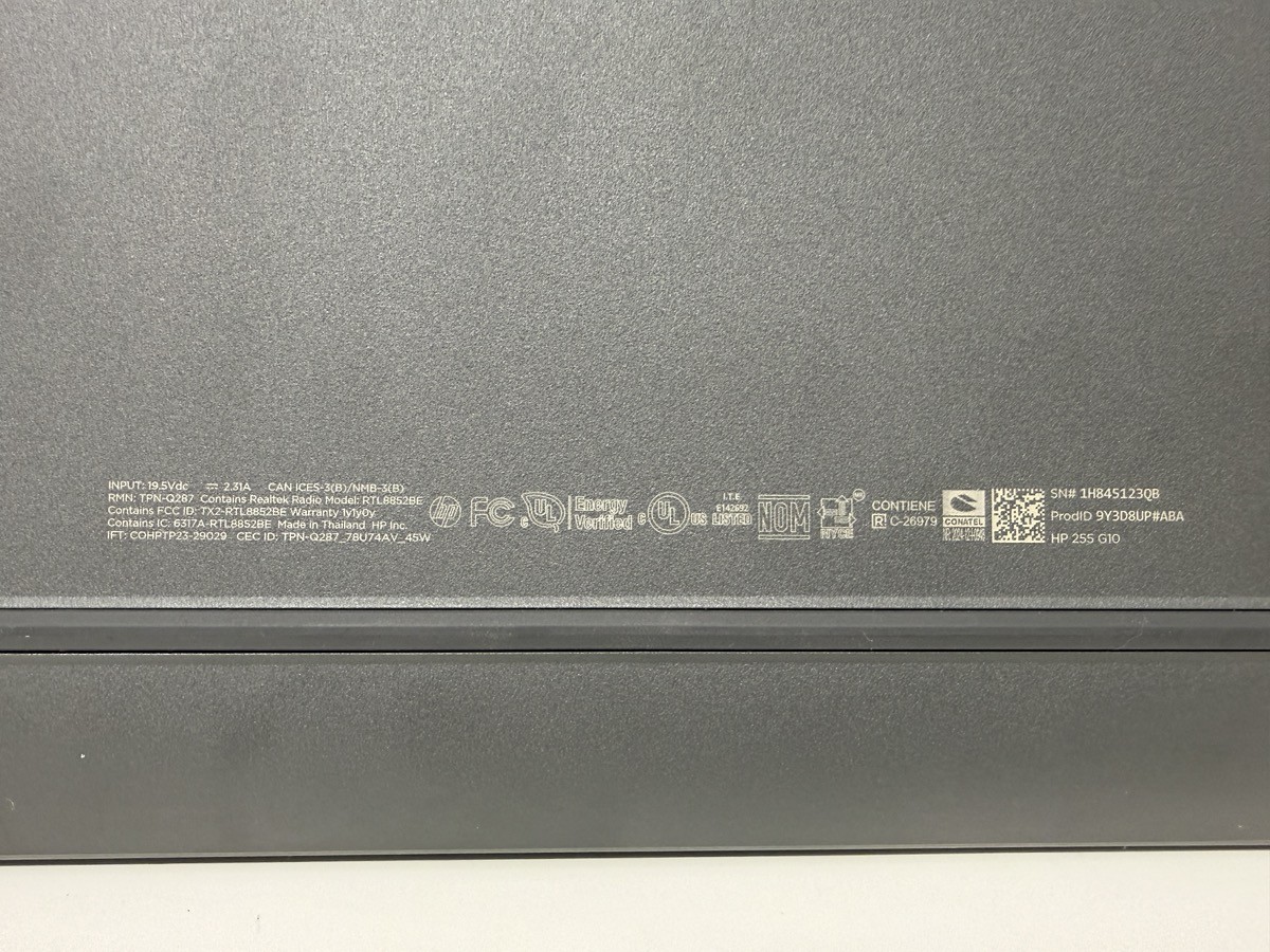 HEWLETT PACKARD 255 G10 (G81000607)
