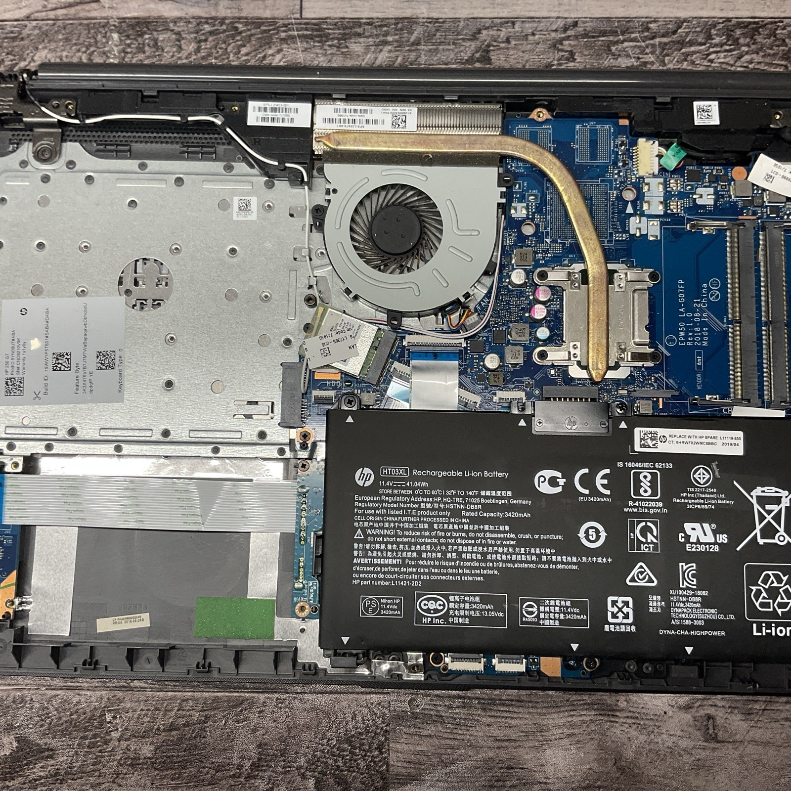 HP 250 G7 / i5 8th Gen / BIOS Unlocked / No RAM / No SSD / M15