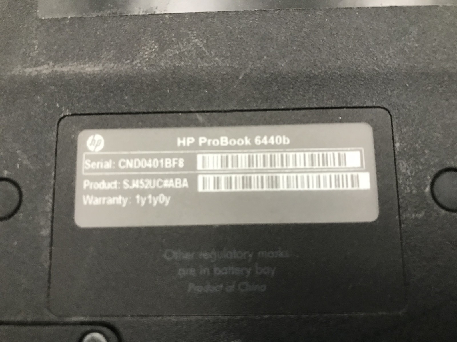 HP PROBOOK 6440B – BOOTS TO BIOS – INTEL I5 M520 – 4GB RAM -READ DESCRIPTION- BB