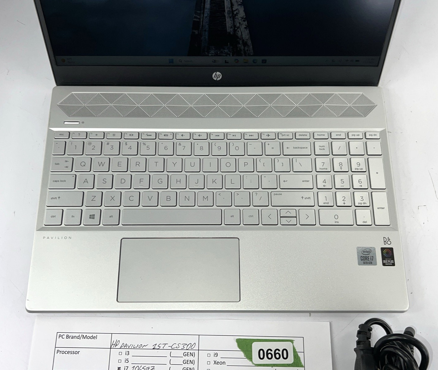 HP Pavilion 15t-cs300 15.6″ FHD i7-1065G7 16GB 1TB SSD Windows 11 w/AC Tested