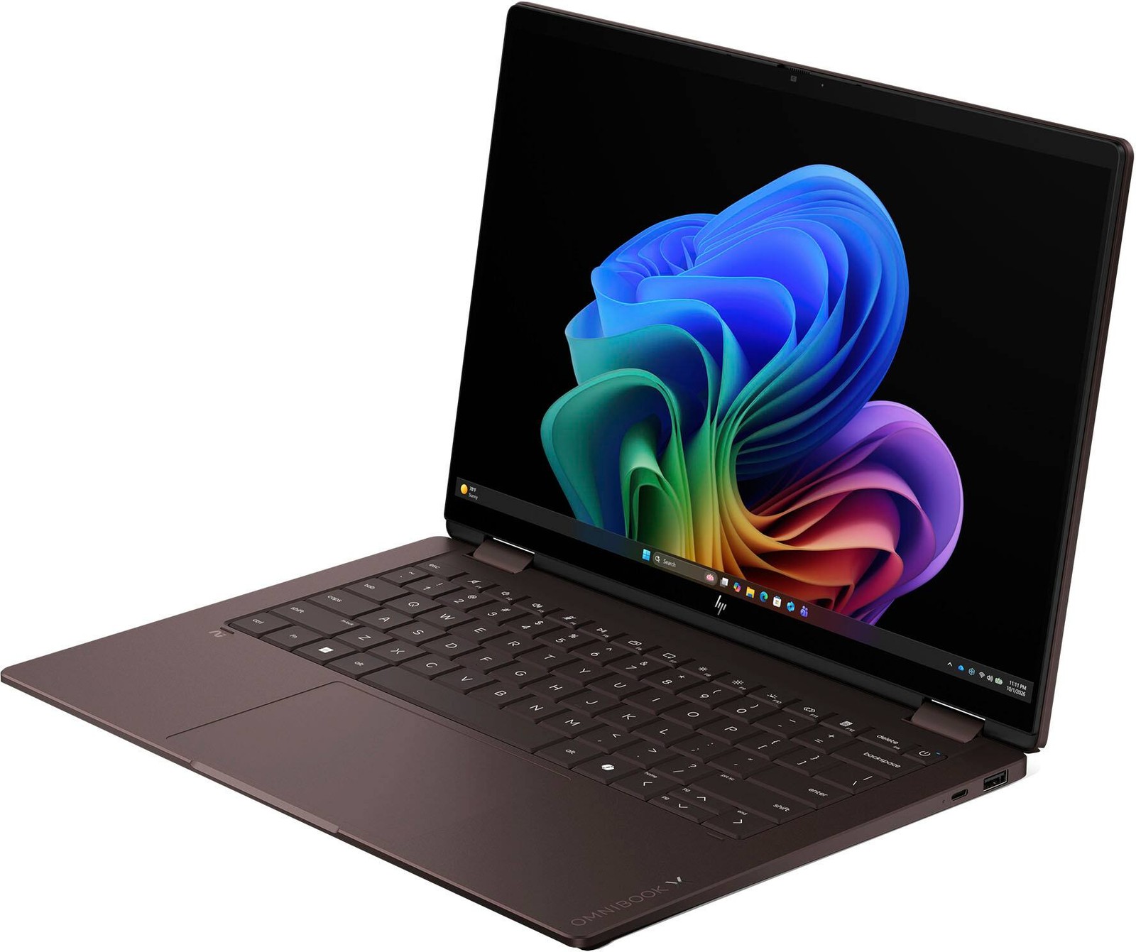 HP – OmniBook X Flip 2-in-1 – 14″ 2K OLED Touchscreen Laptop – AMD Ryzen AI 5…