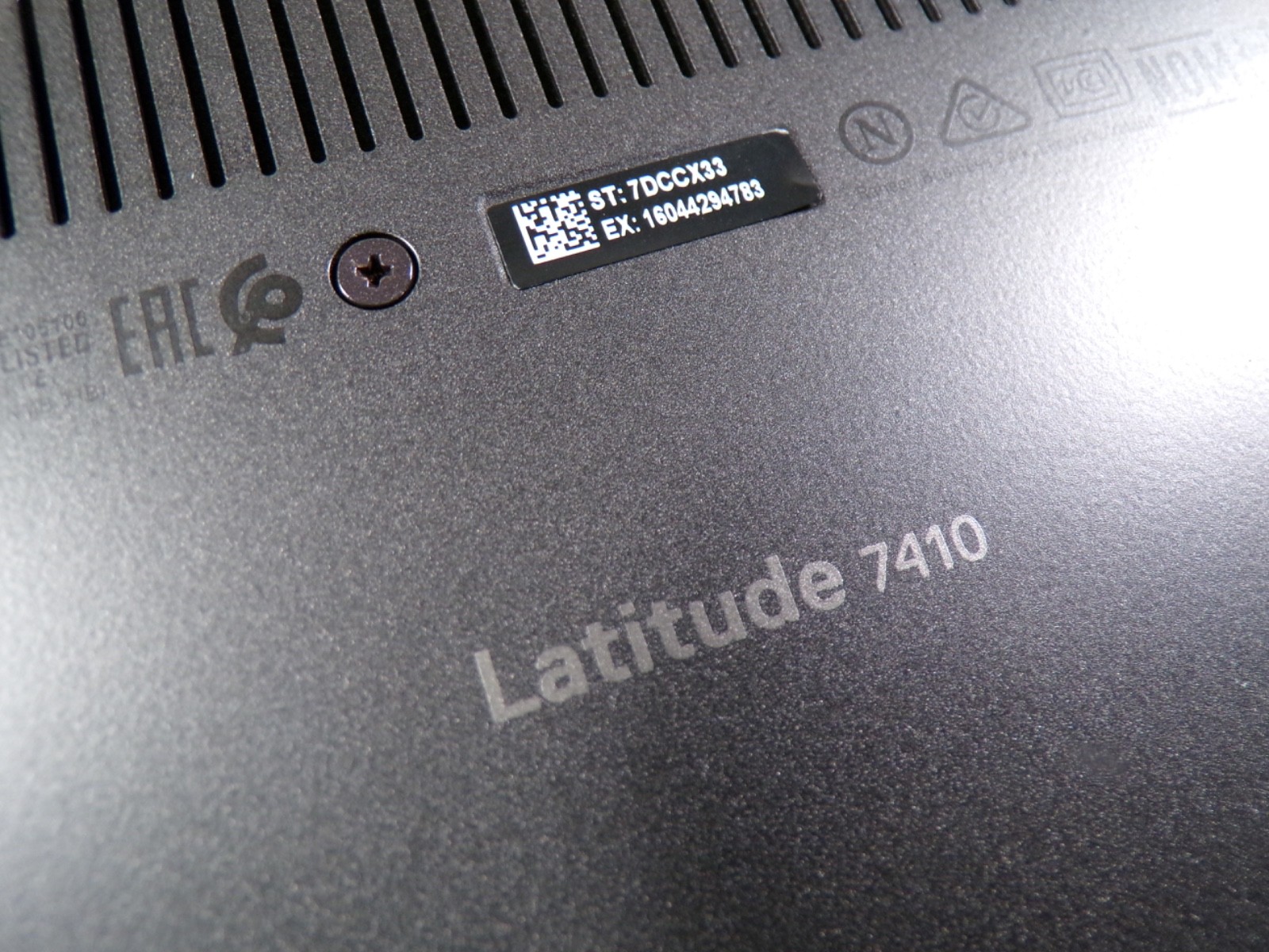 *DELL LATITUDE 7410 INTEL CORE I5-10310U 1.70GHZ 16GB RAM **NO HD/ NO CADDIE