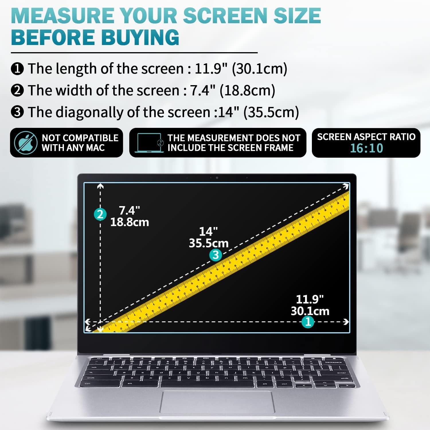 14″ Laptop Screen Protector, Anti Blue Light, 2-Pack for Acer Swift X/Spin 5