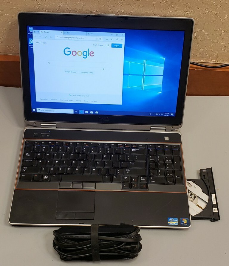 Dell Latitude E6520 Core i7-2620M @ 2.70GHz 4GB RAM 500GB SSD BLUETOOTH BACKLIT