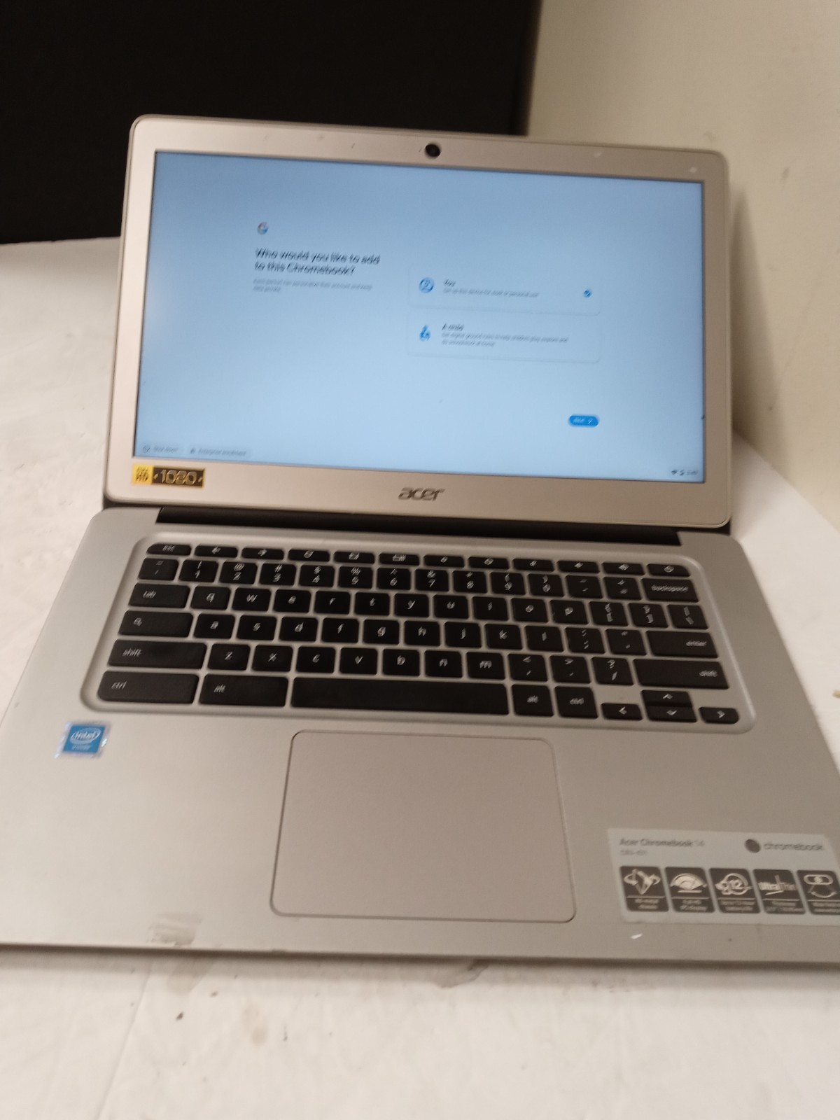 Acer ChromeBook 14 CB3-431 Atom x5 e8000 1.04GHz 4gb RAM 32gb SSD 14″ HD NO ADAP
