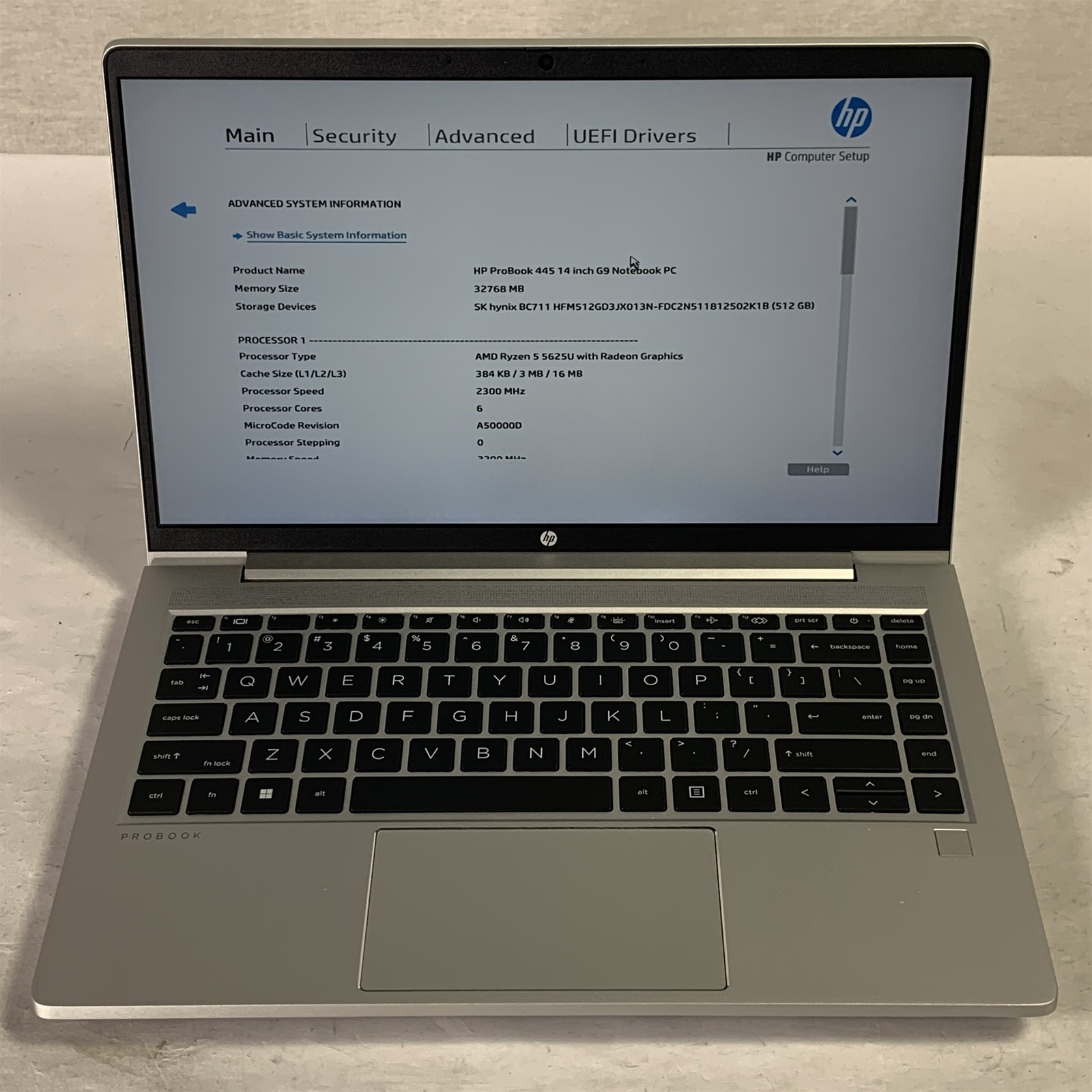 HP ProBook 445 G9 14″ Laptop Ryzen 5 5625U 2.3GHz 32GB 512GB NVMe SSD – Win11