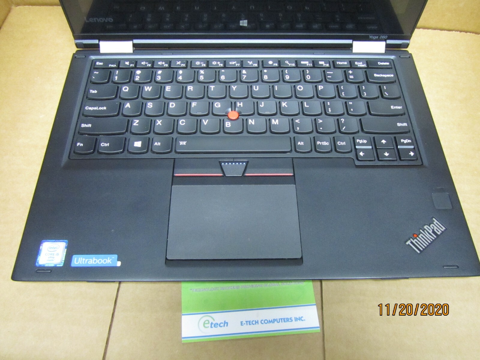Lenovo ThinkPad Yoga 260 i5-6300U 8GB 512GB SSD 12.5″ FHD 1920×1080 Touch LCD