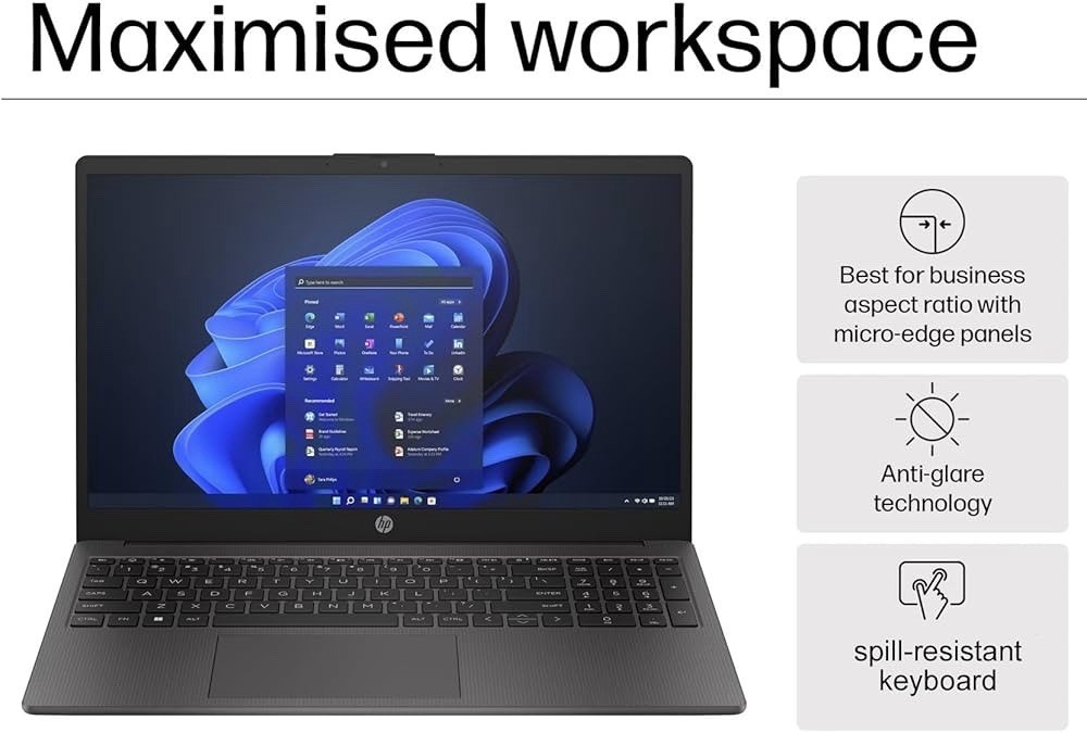 HP 250 G10 Laptop 15.6″ FHD IPS Intel i5-1334U 32GB RAM 1TB SSD Windows 11 Pro