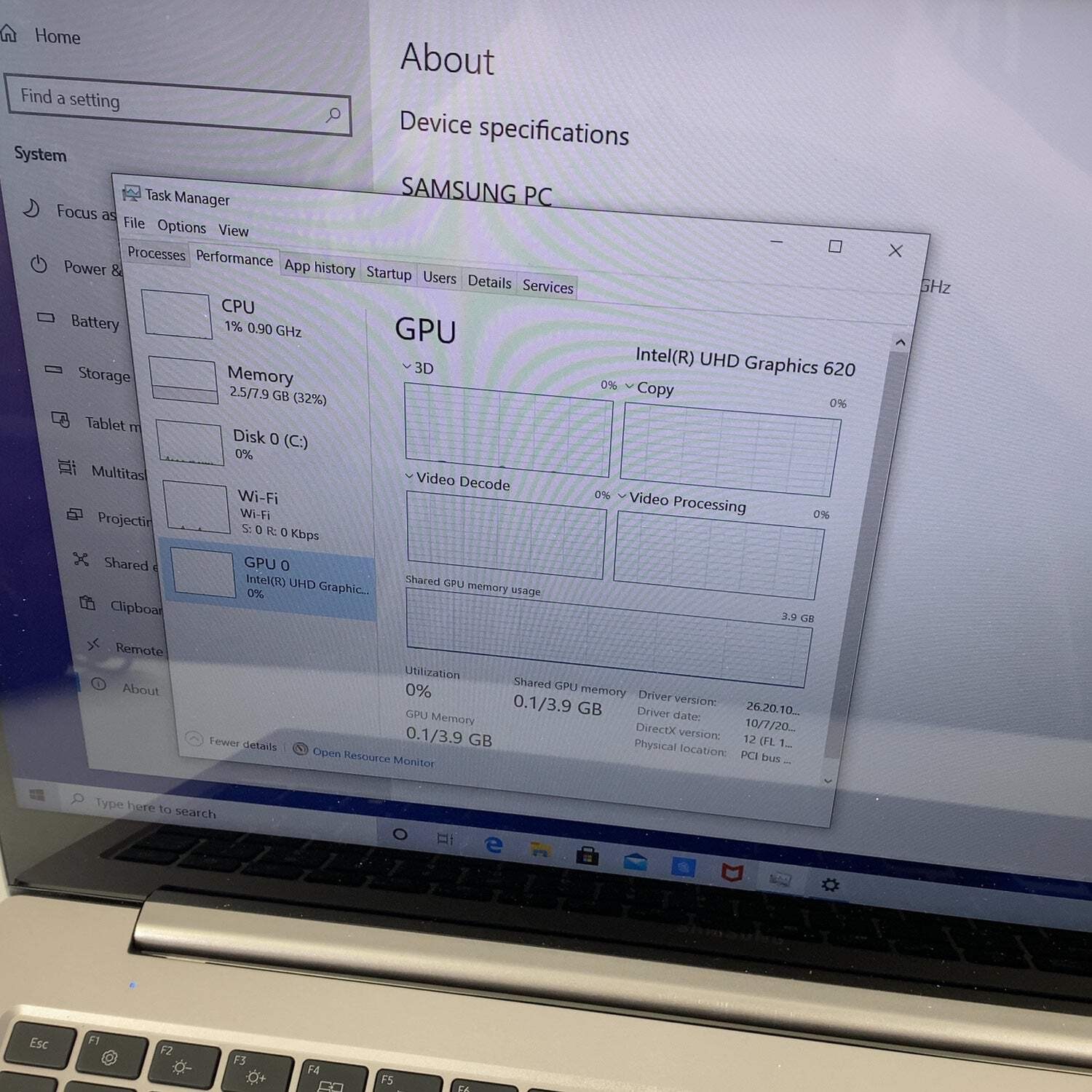 Samsung Notebook 7 NP750XBE 15.6″ i7-8565U 2.0GHz 8GB RAM 256GB SSD
