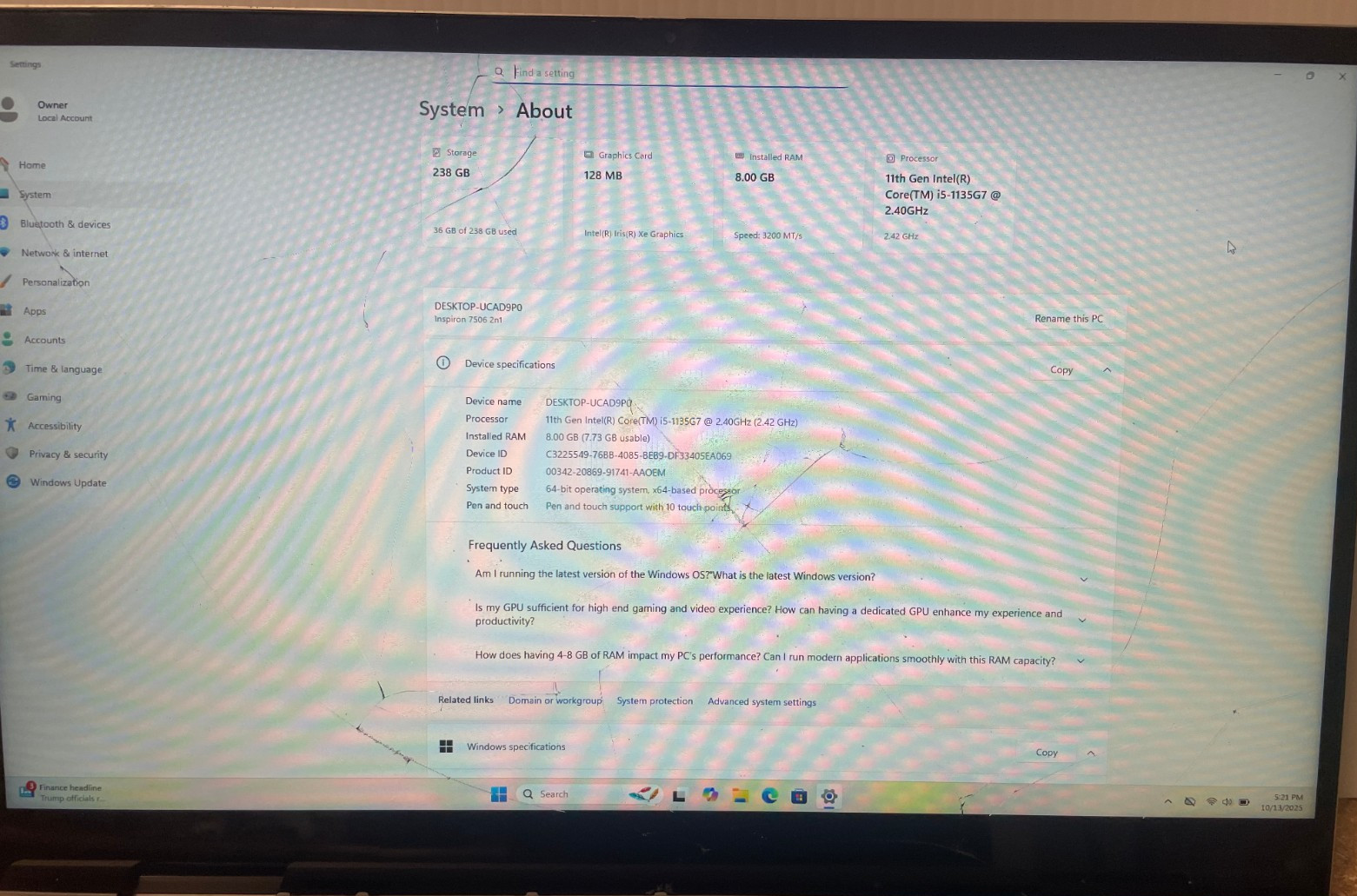 Dell Inspiron 7506 2-in-1