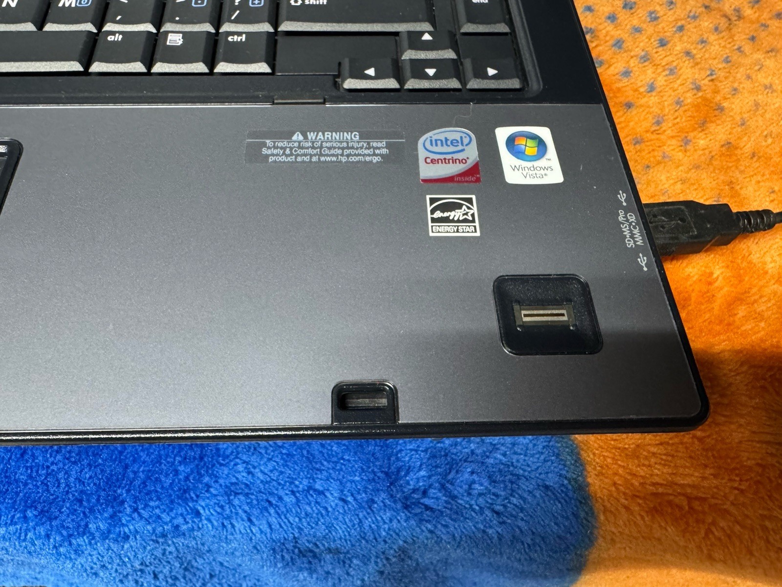 HP 6710b 15.4”, Win10pro, Intel C2D 2.20, 150 GB, 2.5 GB, DVD-RW, Wifi, #003
