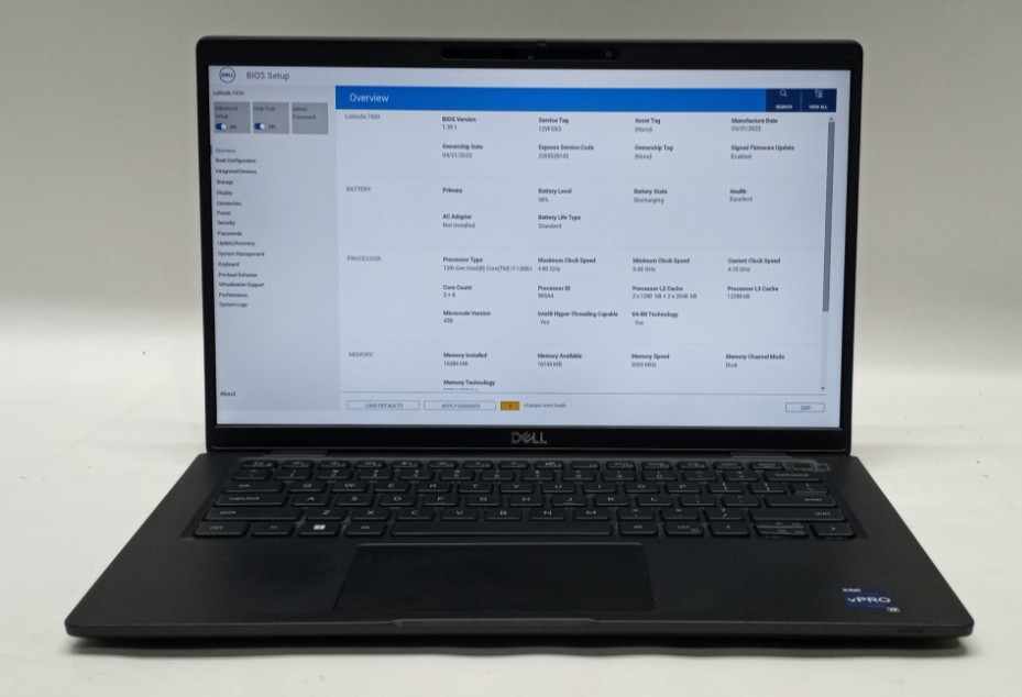 Dell Latitude 7430 14″FHD i7-1265U@4.8GHz 16GB RAM 256GB NVMe Win 11 Pro WH812!