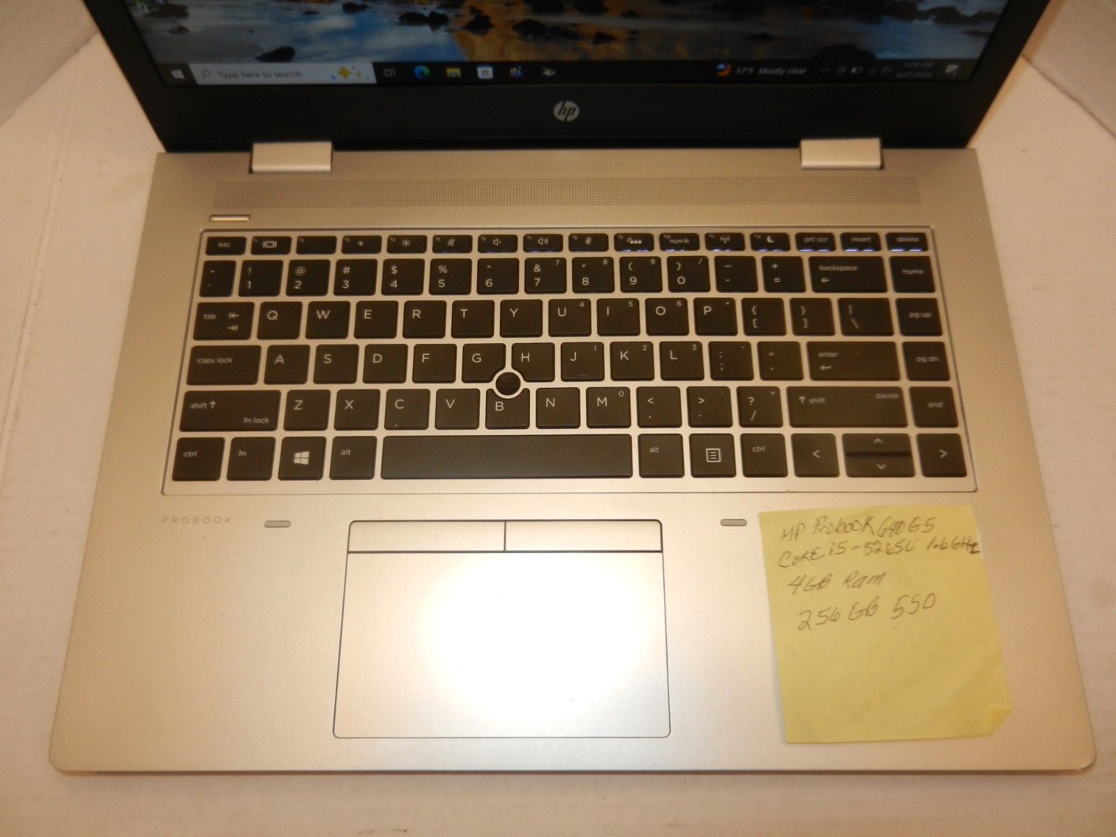 HP PROBOOK 640 G5 14″ CORE i5-8265U@1.6GHz 4GBRAM 256GB SSD WINDOWS 10