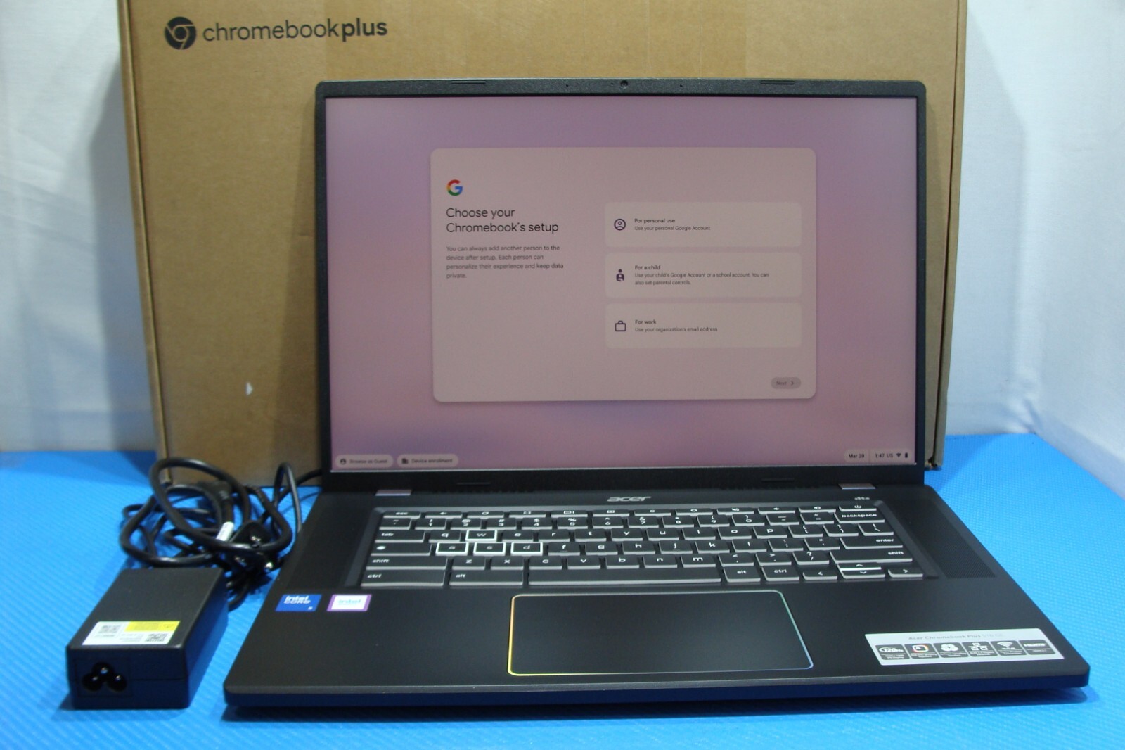 NEW! Acer Chromebook CBG516-2H 16″ WQXGA 120hz Core 5 120U 8GB 256GB SSD