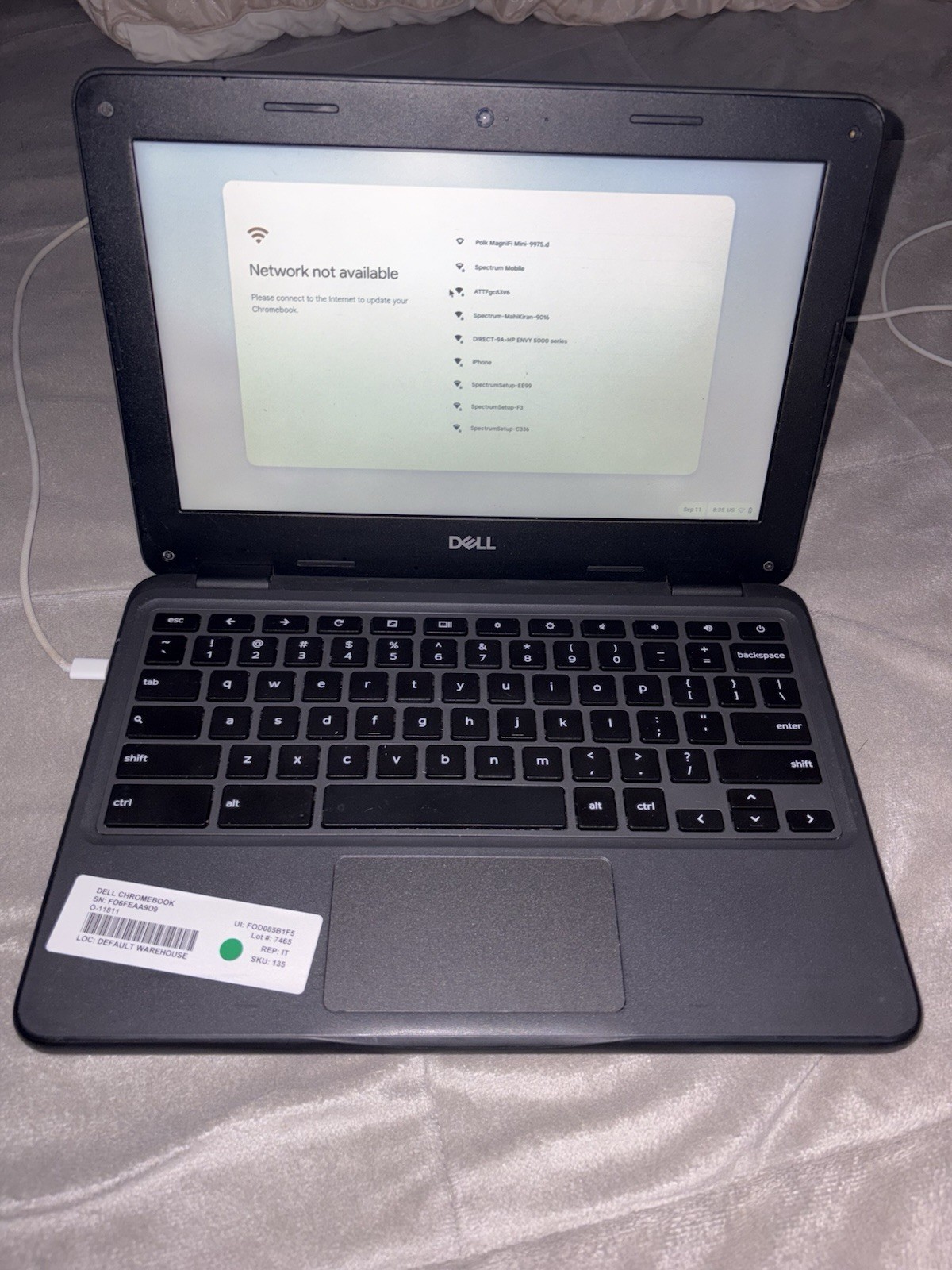 Dell Chromebook Laptop (C-type Charger Required But Not Included) Used