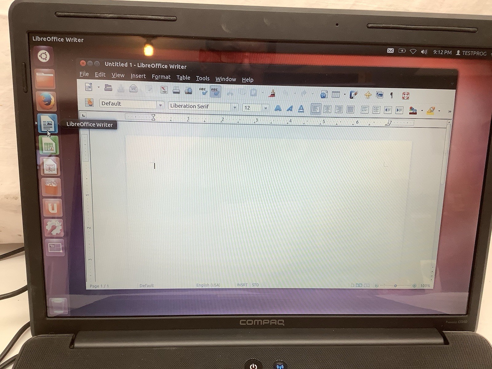 COMPAQ PRESARIO CQ50 – AMD ATHLON DUAL CORE – UNBUTU Operating System WOKS WELL