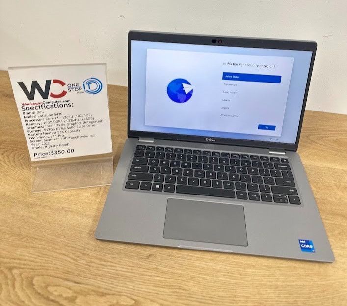Dell Latitude 5430, Core i7 1265U, 16GB DDR4, Intel UHD Graphics, 512SSD 2022