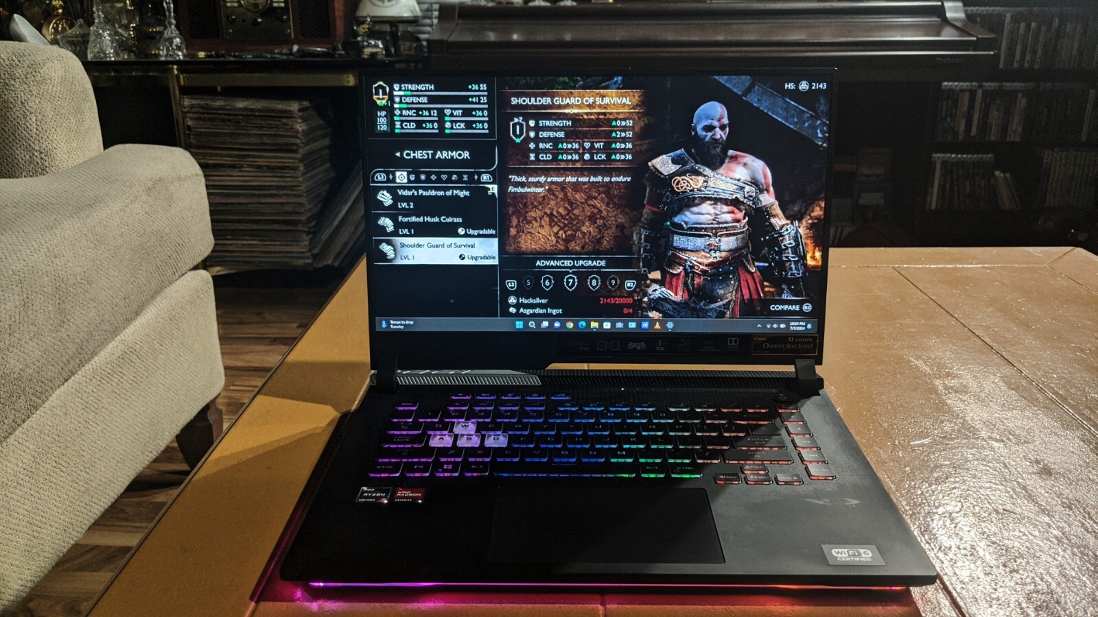Asus Strix 4K/VR 300Hz 8-Core Ryzen 9 Gaming Laptop RX 6800m 500SSD 24GB-Ram