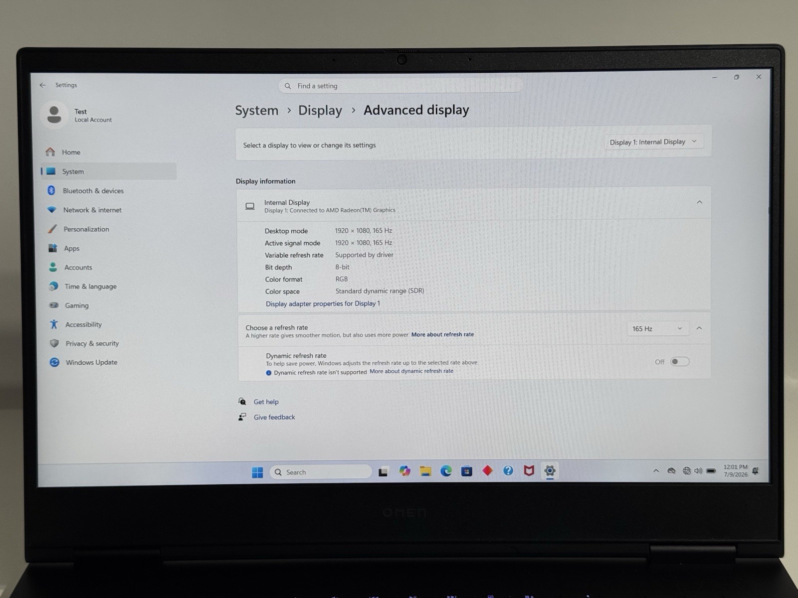 HP Omen 16 Laptop 16″ 144Hz FHD Ryzen 9 7940HS 16GB RAM 512GB SSD RTX 4070