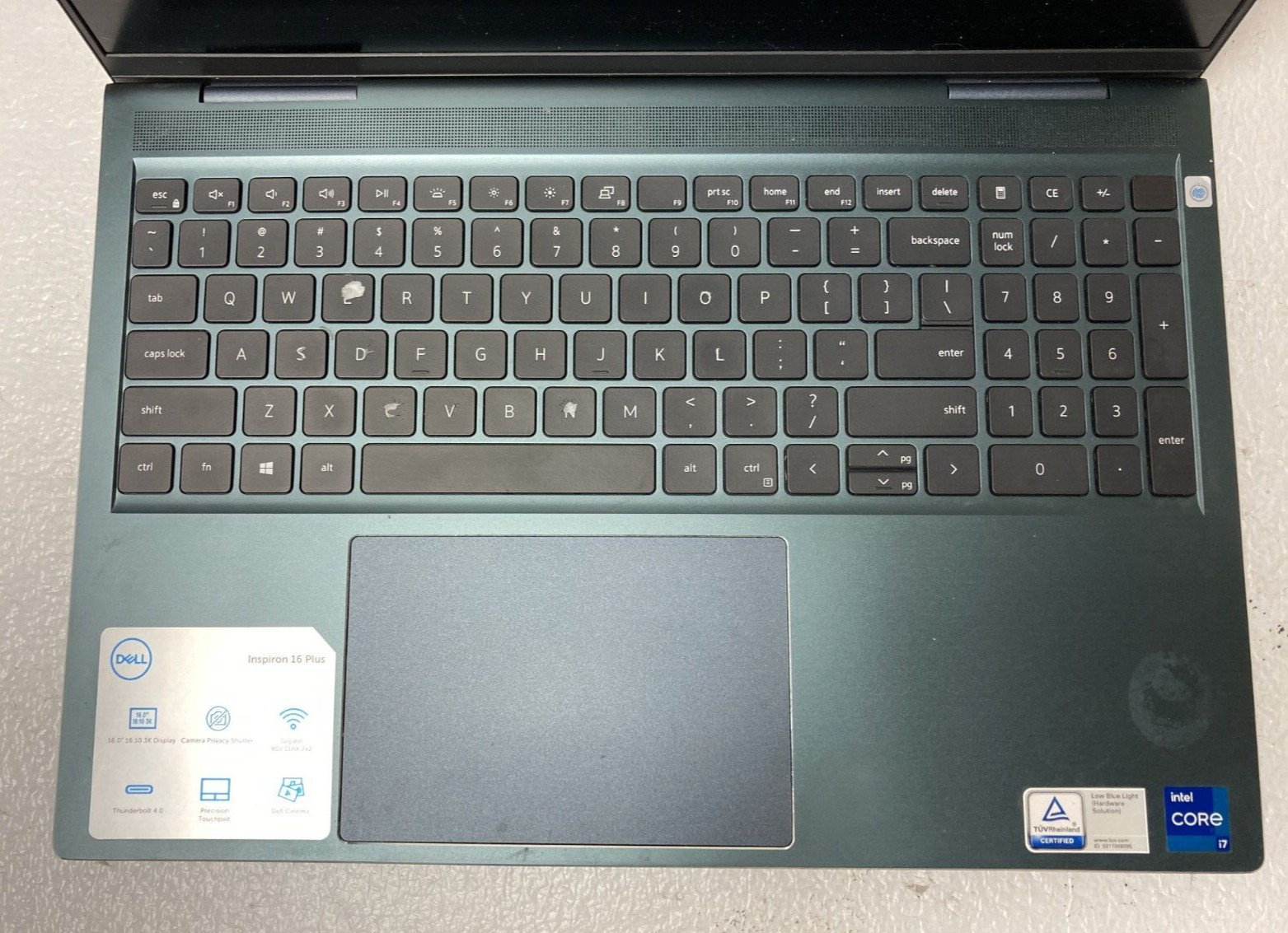 Dell Inspiron 16 7610 Intel Core i7-11800H @2.30GHz 8GB RAM NO SSD No Power READ