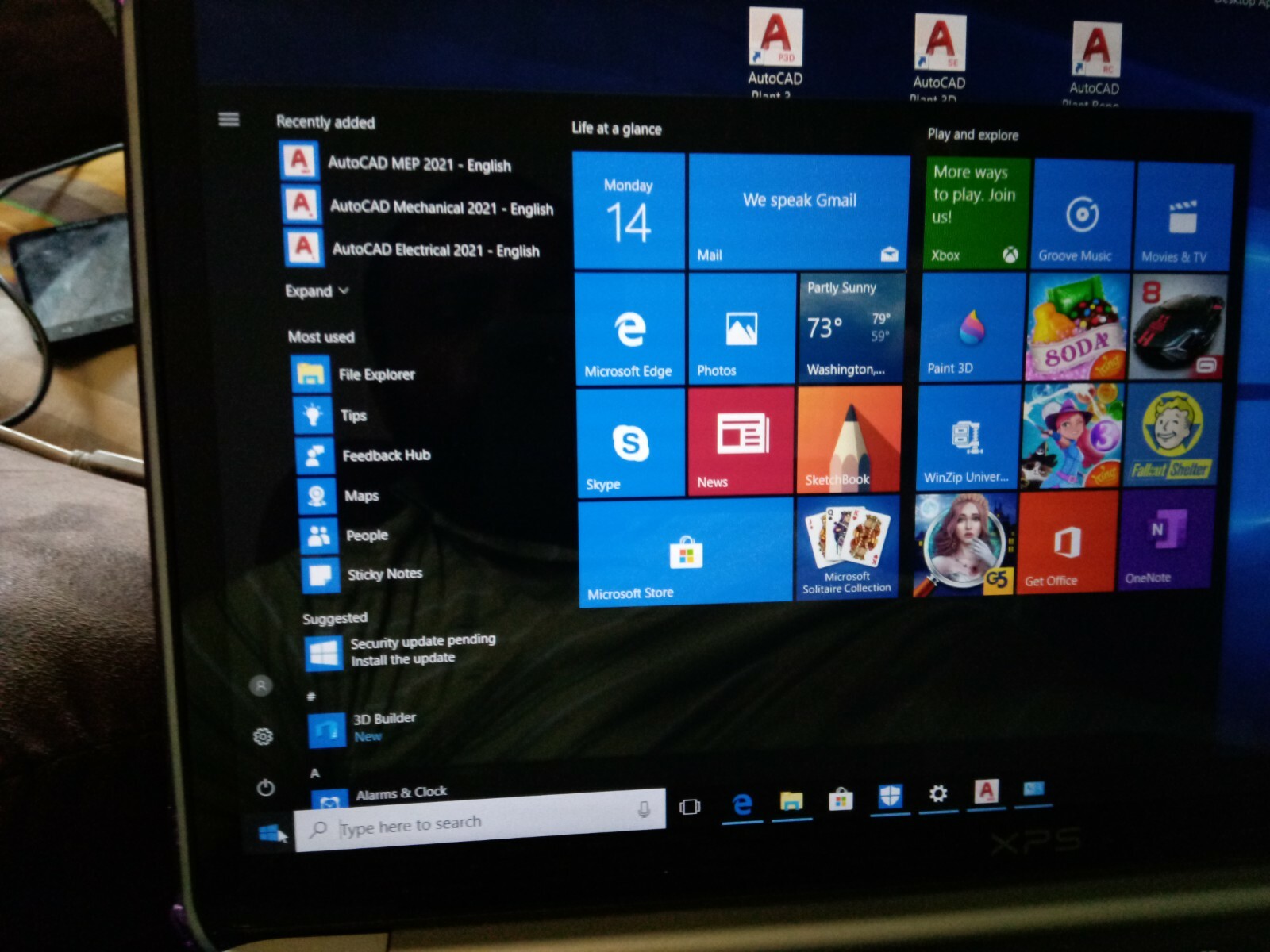 Dell XPS 13 Core i7-3537U@2.50 GHz 8GB 1920 x 1080