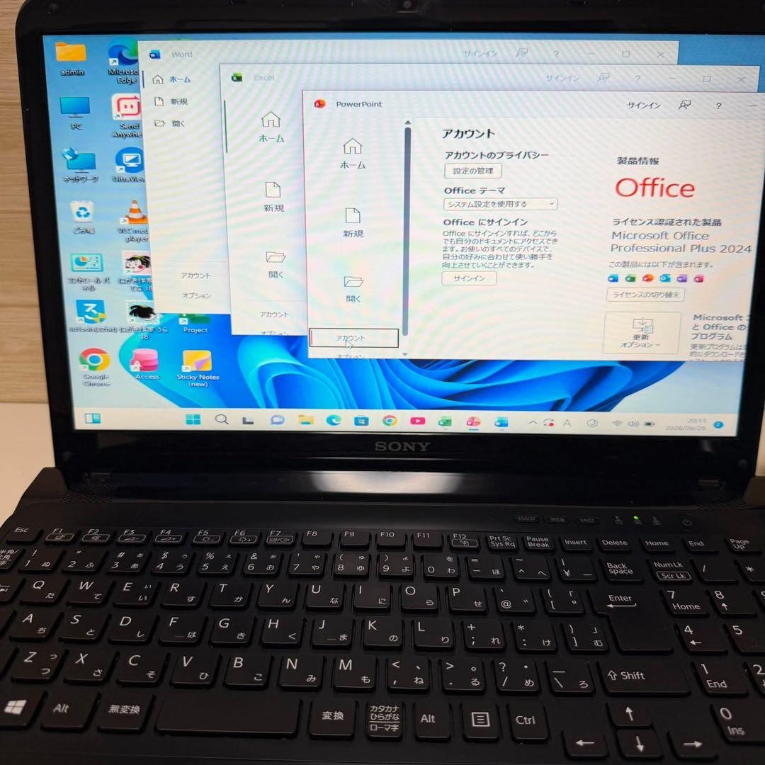 SONY VAIO Core i7 Notebook Laptop 8GB RAM Windows 11 SSD Used Japan Genuine