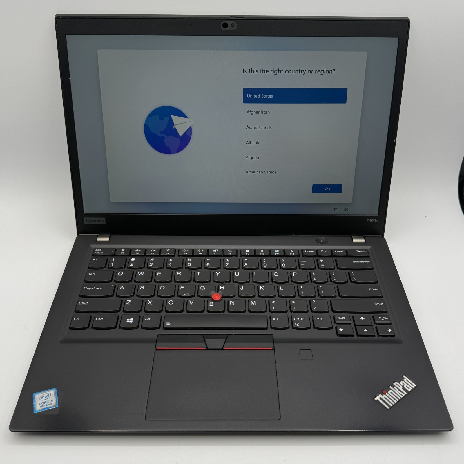 Lenovo ThinkPad T490s 14″ i5-8265U 16GB RAM 256GB SSD Win11 Pro Fingerprin Fair