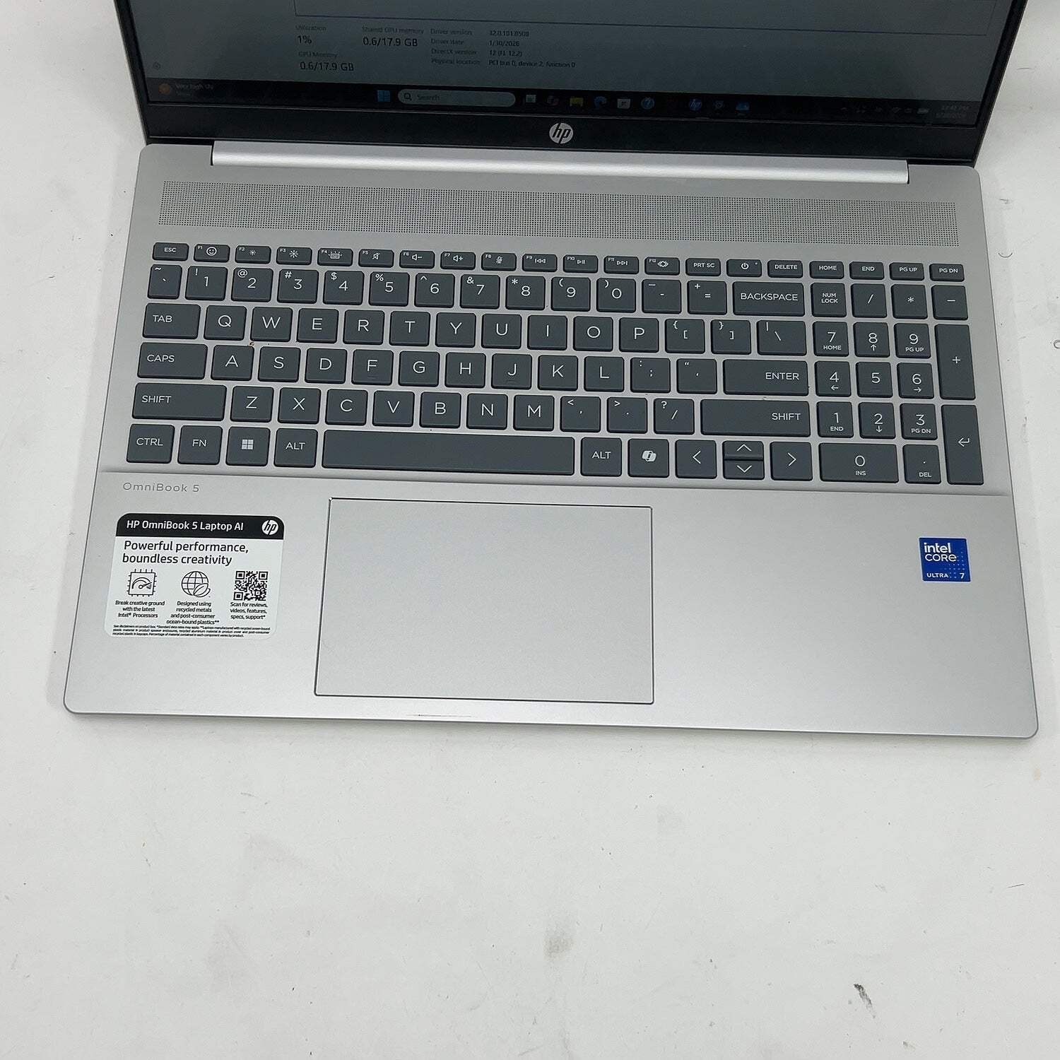 HP OmniBook 5 16-AF1173CL 16″ Core Ultra 7 255U 2.00 32GB RAM 1TB SSD