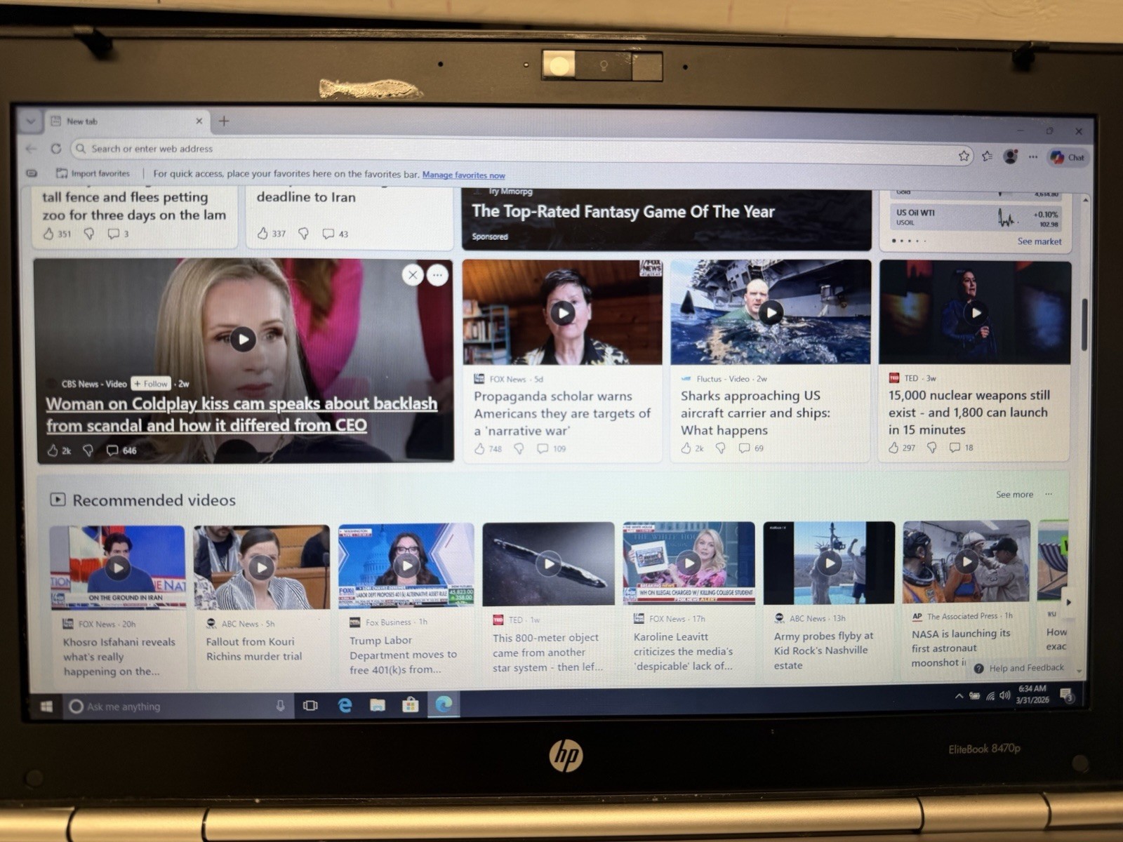 HP Elitebook 8460p laptop
