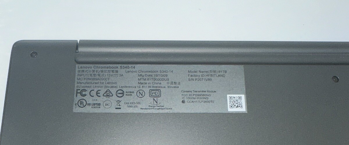 Lenovo Chromebook S340-14 14″ FHD Celeron N4000 4GB 64GB eMMC Chrome