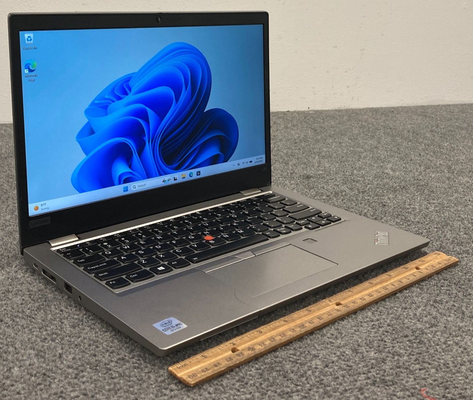 Lenovo ThinkPad L13 Gen 1 14″ Laptop i5-10310U 8GB RAM 256GB NVMe, As Is