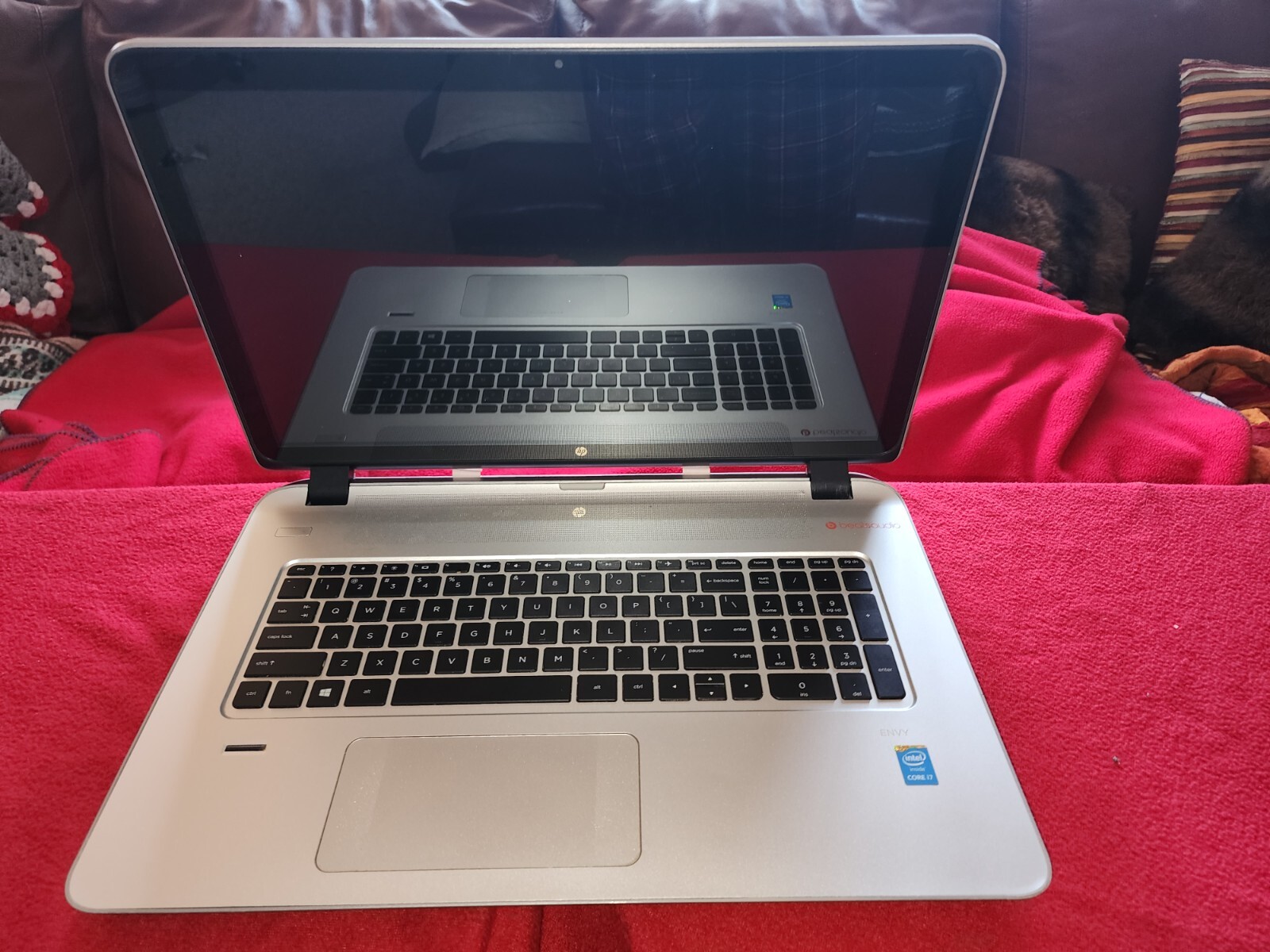 HP ENVY 17.3″ Touch Screen Laptop, Intel Core i7, 12GB Mem, 1TB HDD, Win10, DVD