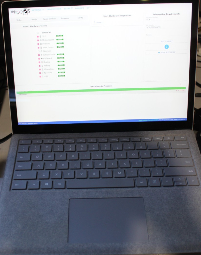 Microsoft Surface 1769 1st Gen Laptop 1769 13.5″ i7-7660U 2.5GHz 16GB RAM 512GB