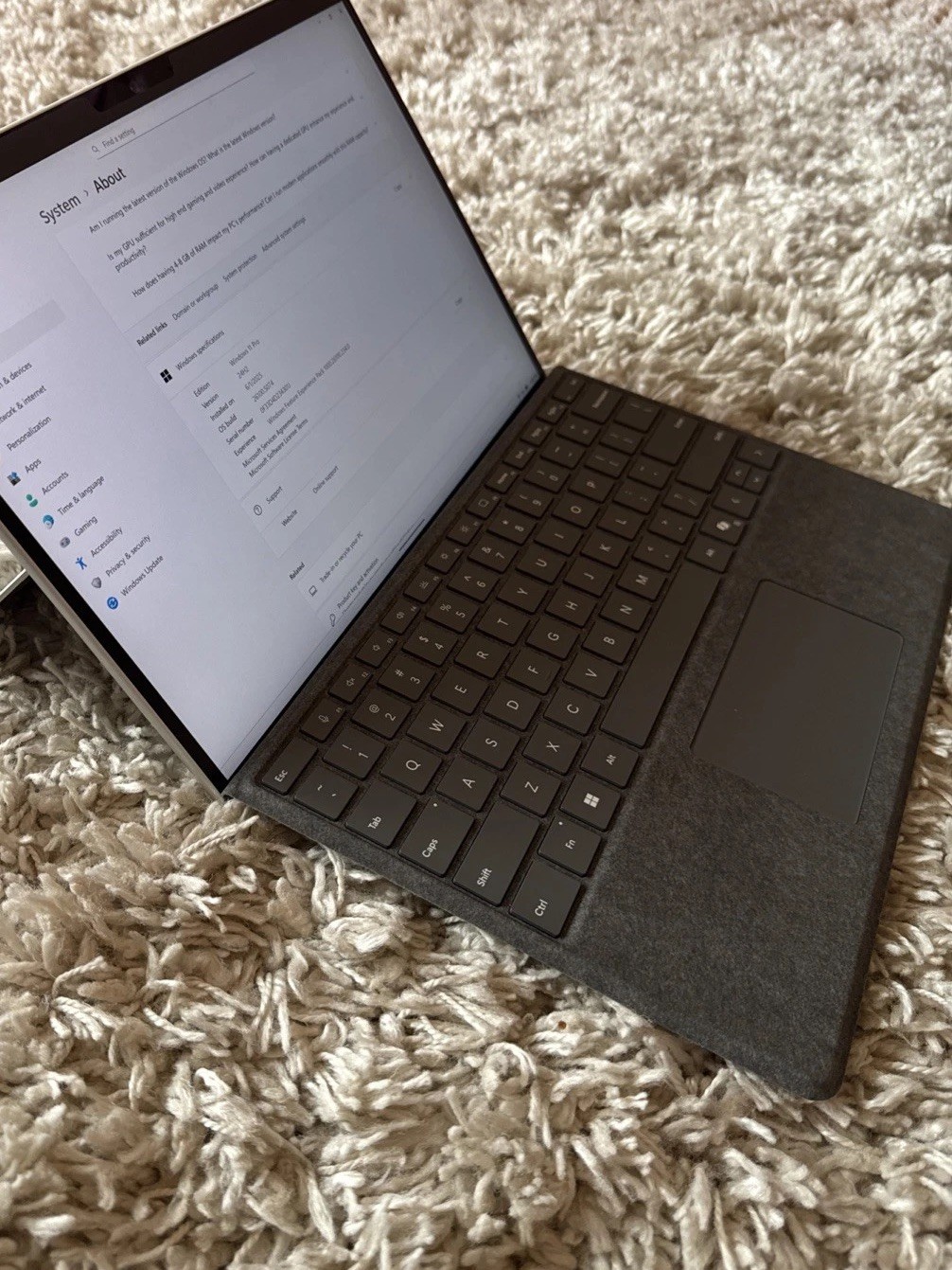 Microsoft Surface 8, Win 11 Pro, I5/128mb/8gb/2.60ghz