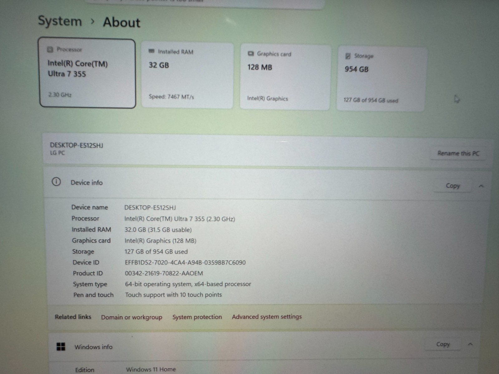 LG gram Max 17Z90UB 17″ Touch Laptop PC Ultra7 355/2.5K/IPS/32GB/1TB SSD/Wrty