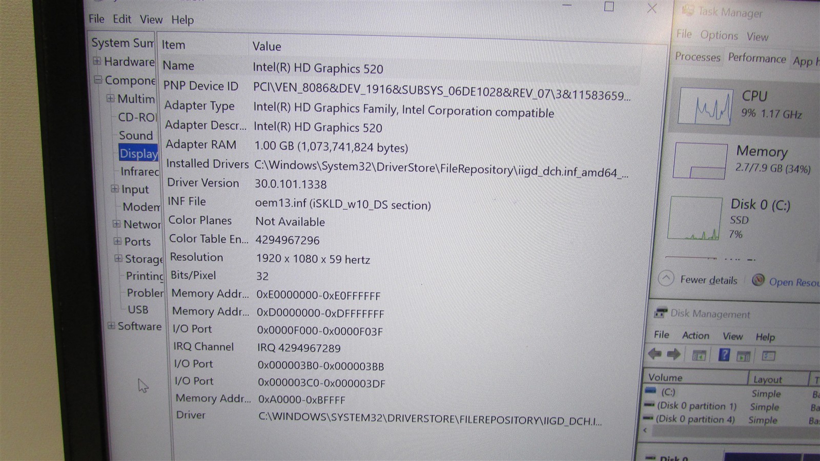 Dell Latitude E5470 i5-6300U 2.4GHz 8GB RAM 250GB SSD 14″ W10 Pro DMG/BAT PROB