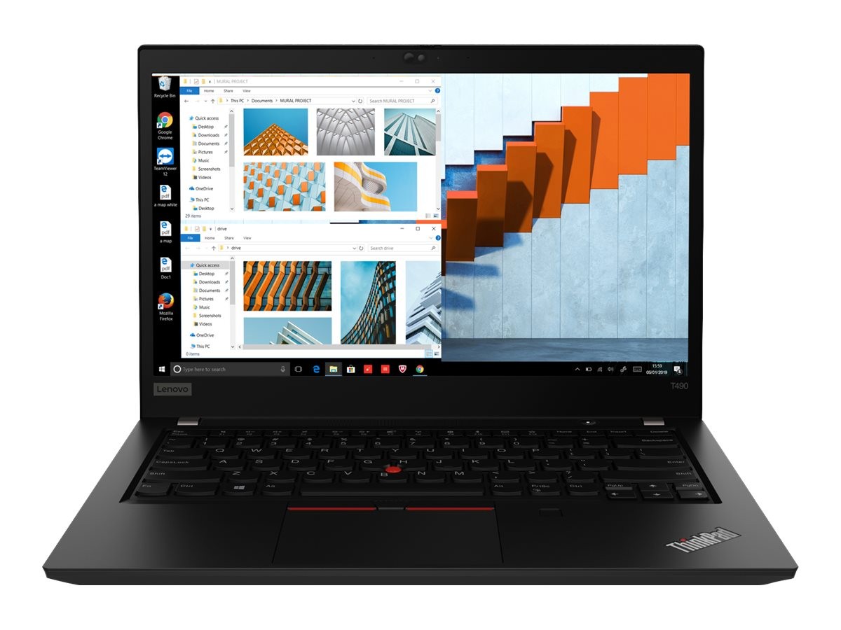 Lenovo ThinkPad T490 14″ FHD Intel i5-8365U 1.6 GHz 8GB 512GB SSD W11P Laptop BK