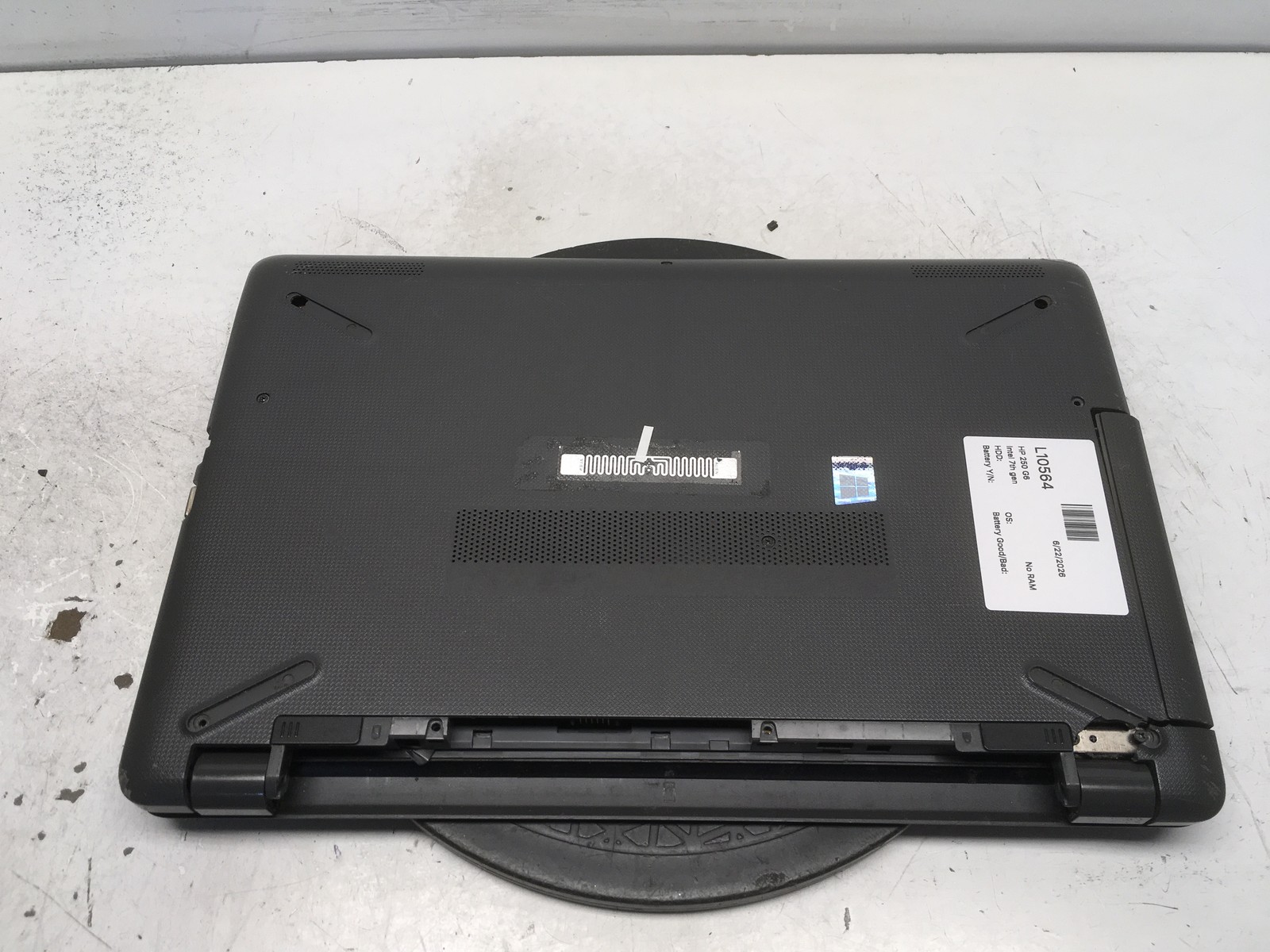 HP 250 G6 Intel 7th gen No RAM NO HDD No Batt